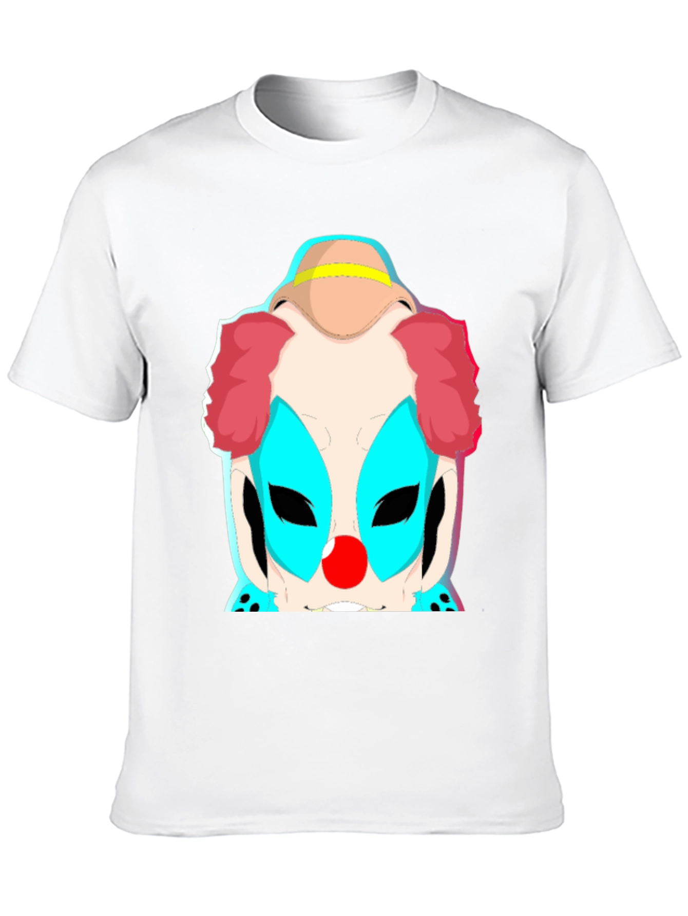 Black Clown Graphic Tee - Bold Black Cotton T-Shirt view 10