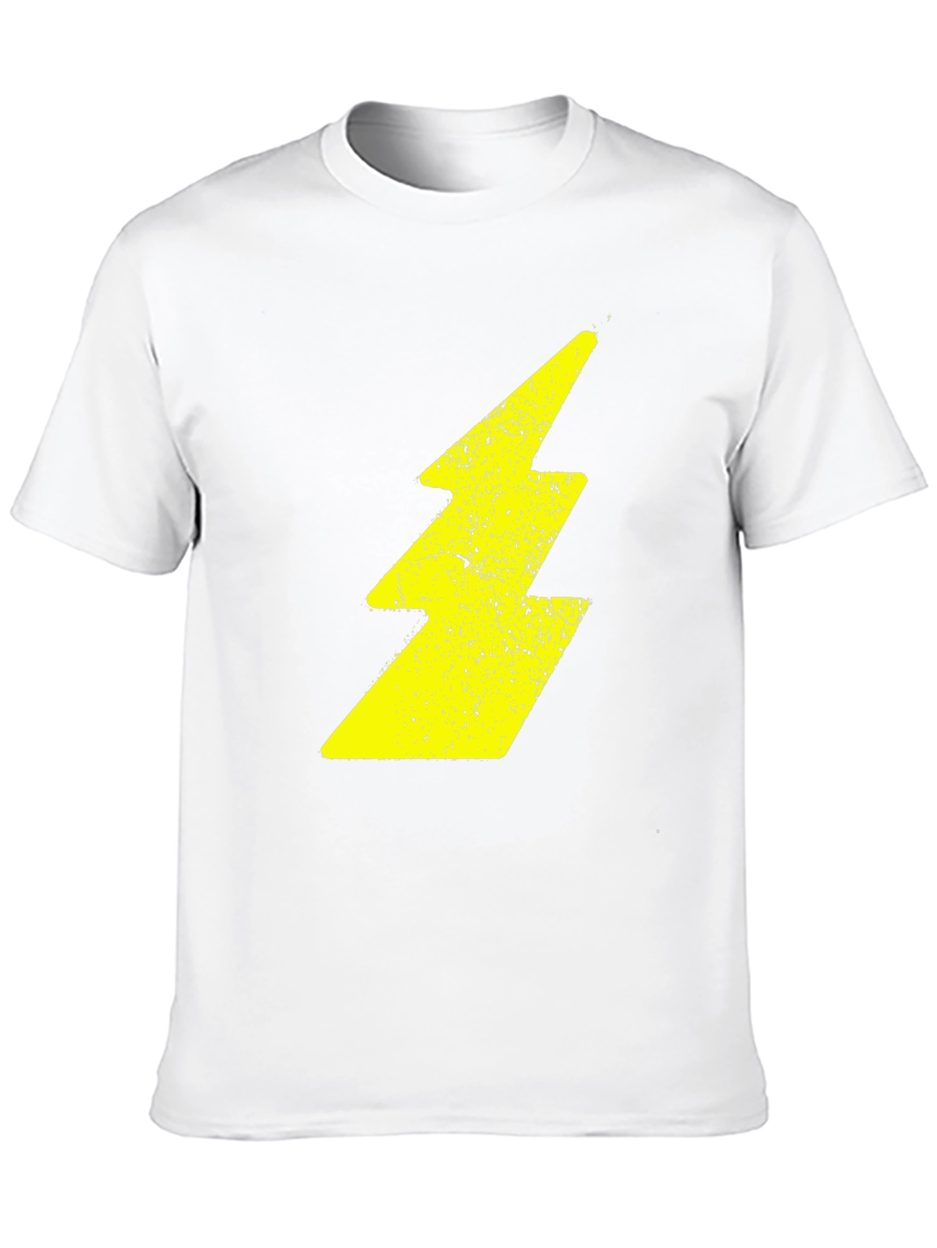 Black Lightning Bolt Graphic Black T-Shirt view 10