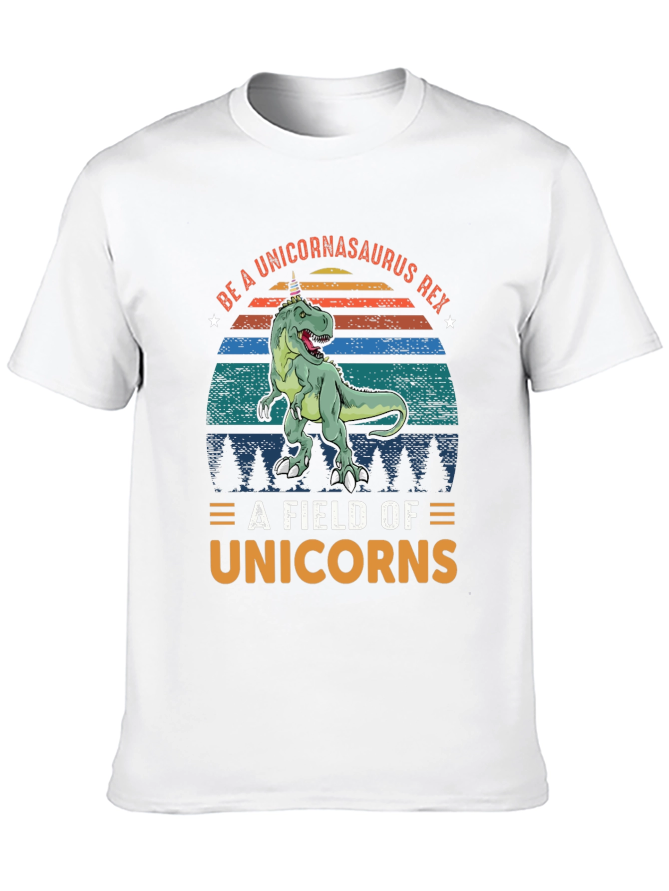 Black Unicornasaurus Rex T-Shirt - Funny Dinosaur Tee view 10