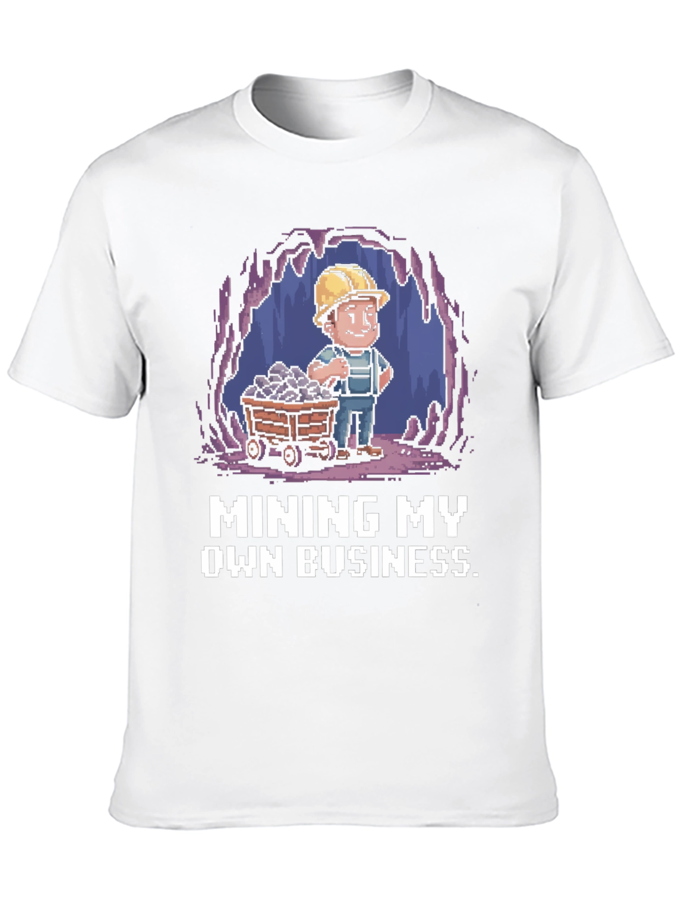 Black Mining My Own Business T-Shirt - Black Novelty Tee view 10