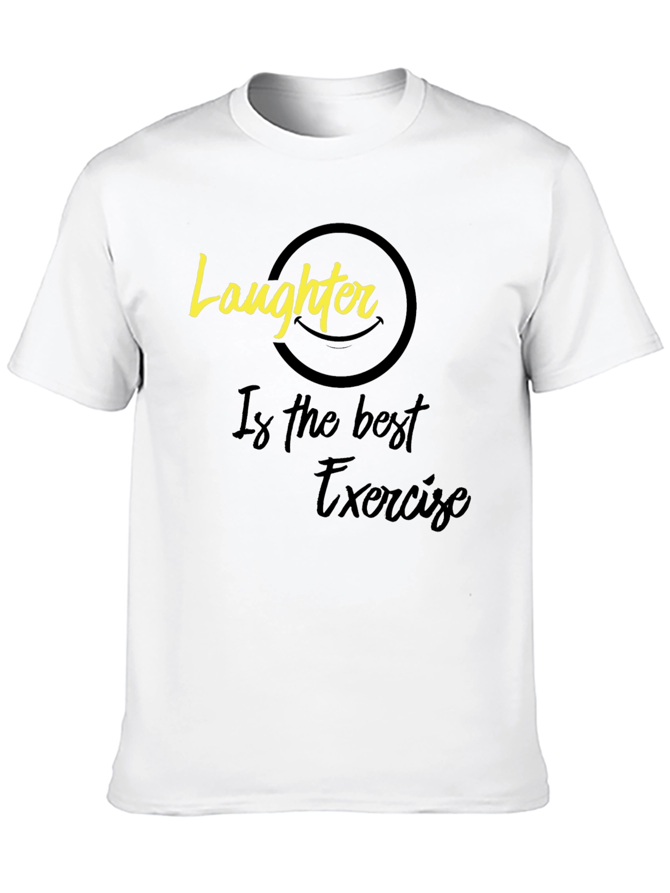 Black Laughter is the Best Exercise Graphic Tee - Unisex view 10