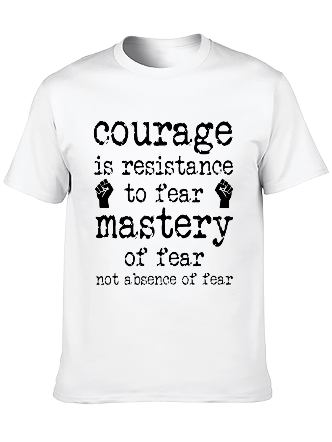 Black Courage Mastery Graphic Black T-Shirt view 10