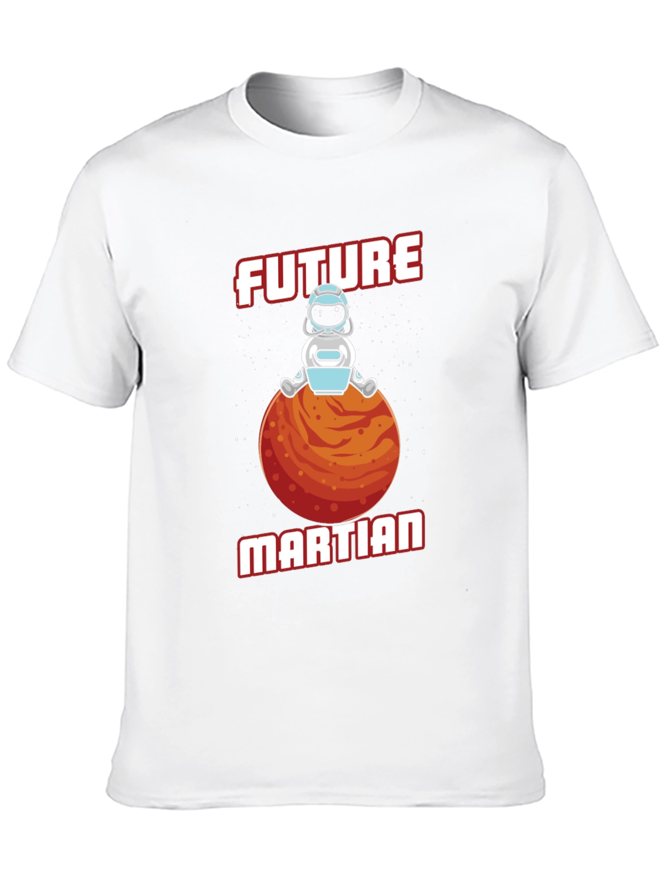 Black Future Martian T-Shirt - Space Astronaut Tee view 10