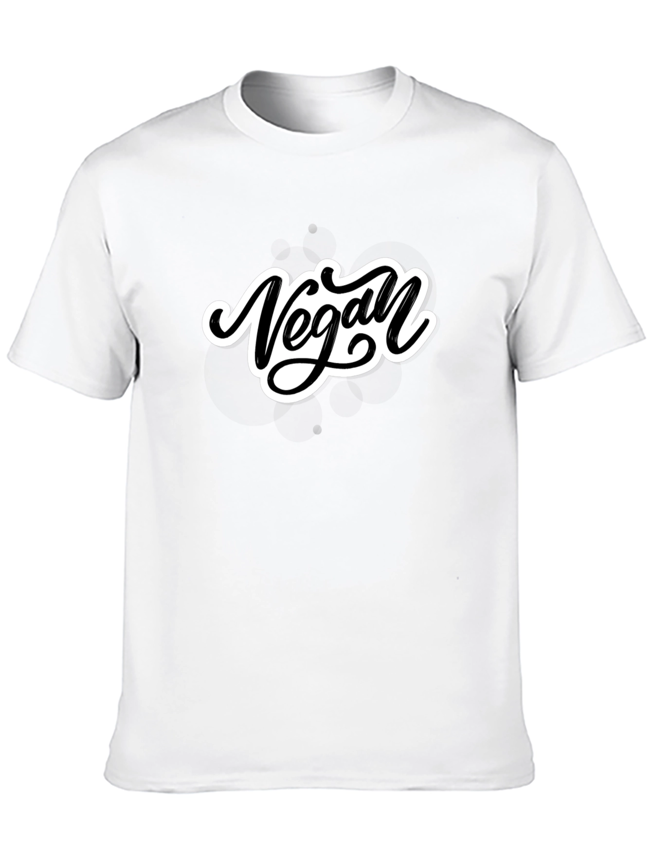 Black Vegan Script T-Shirt - Stylish & Comfortable view 10