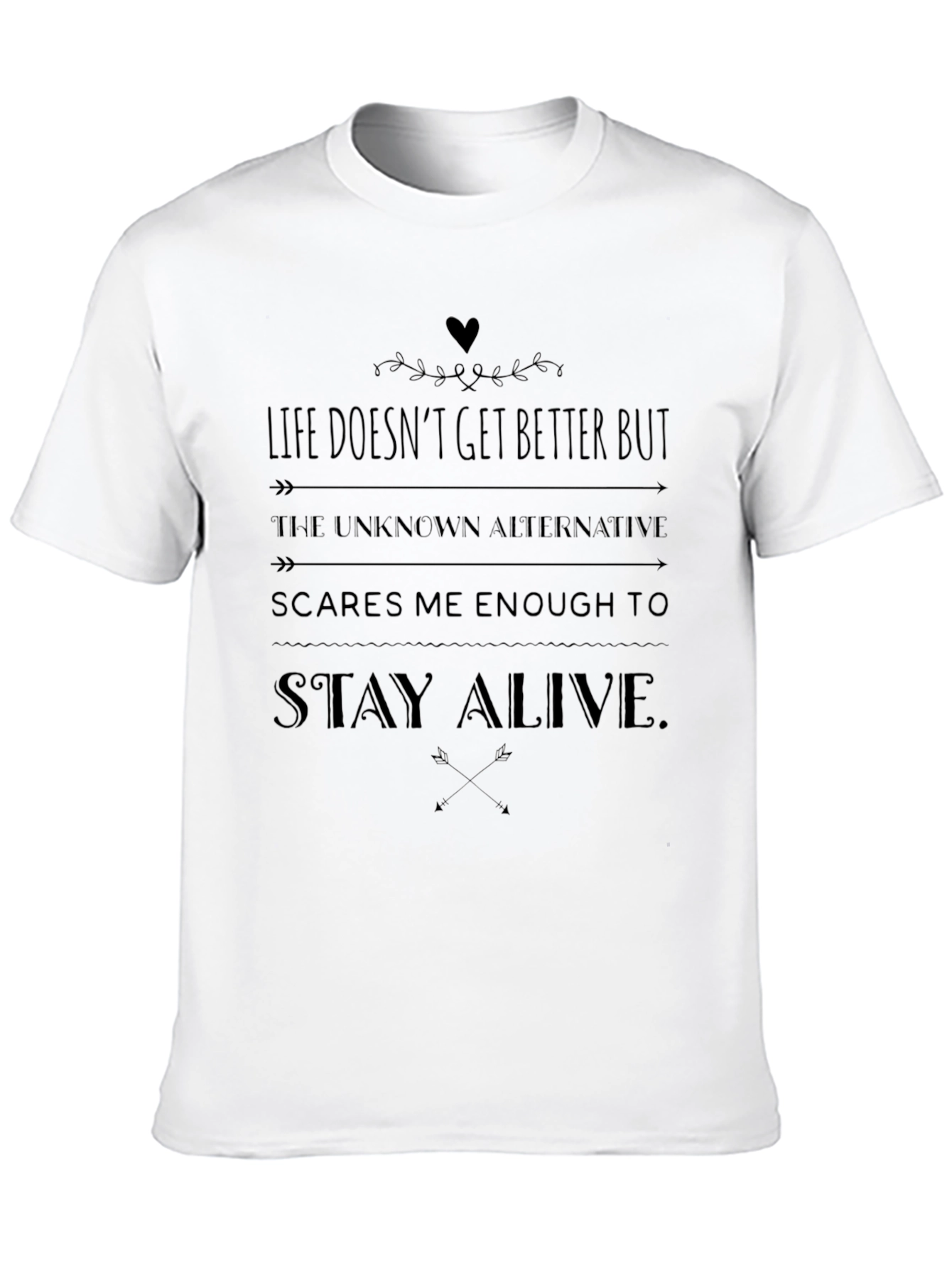 Black Life Doesn't Get Better But Stay Alive Men's T-Shirt view 10