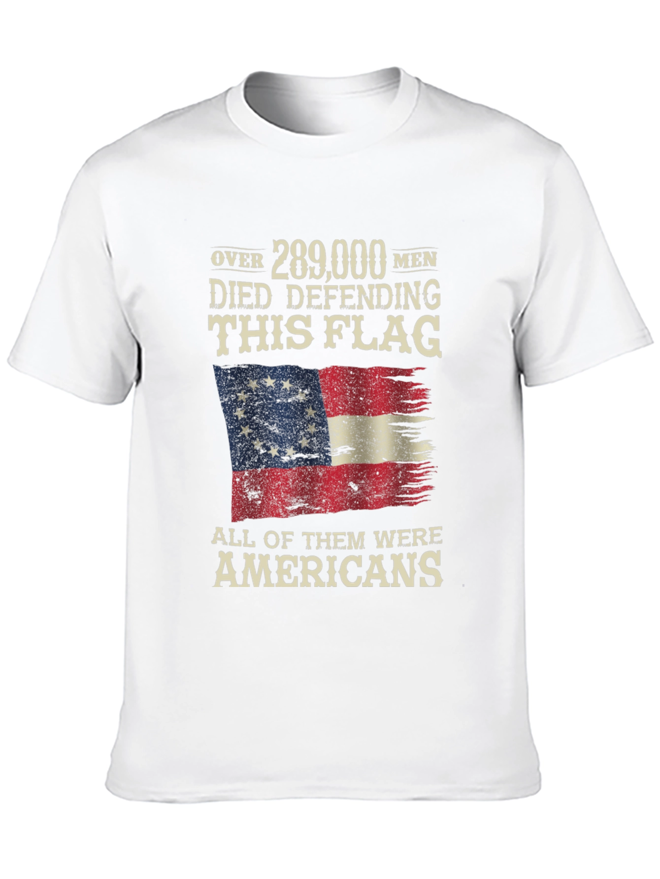 Black Patriotic American Flag T-Shirt view 10