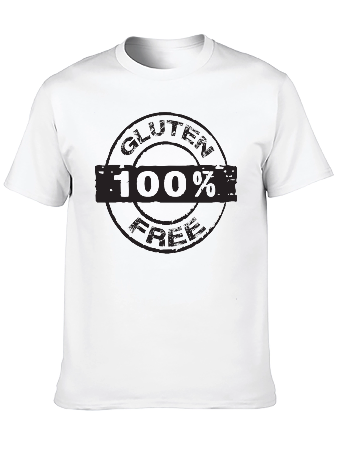 Black Gluten Free T-Shirt - 100% Comfort Fit Tee view 10
