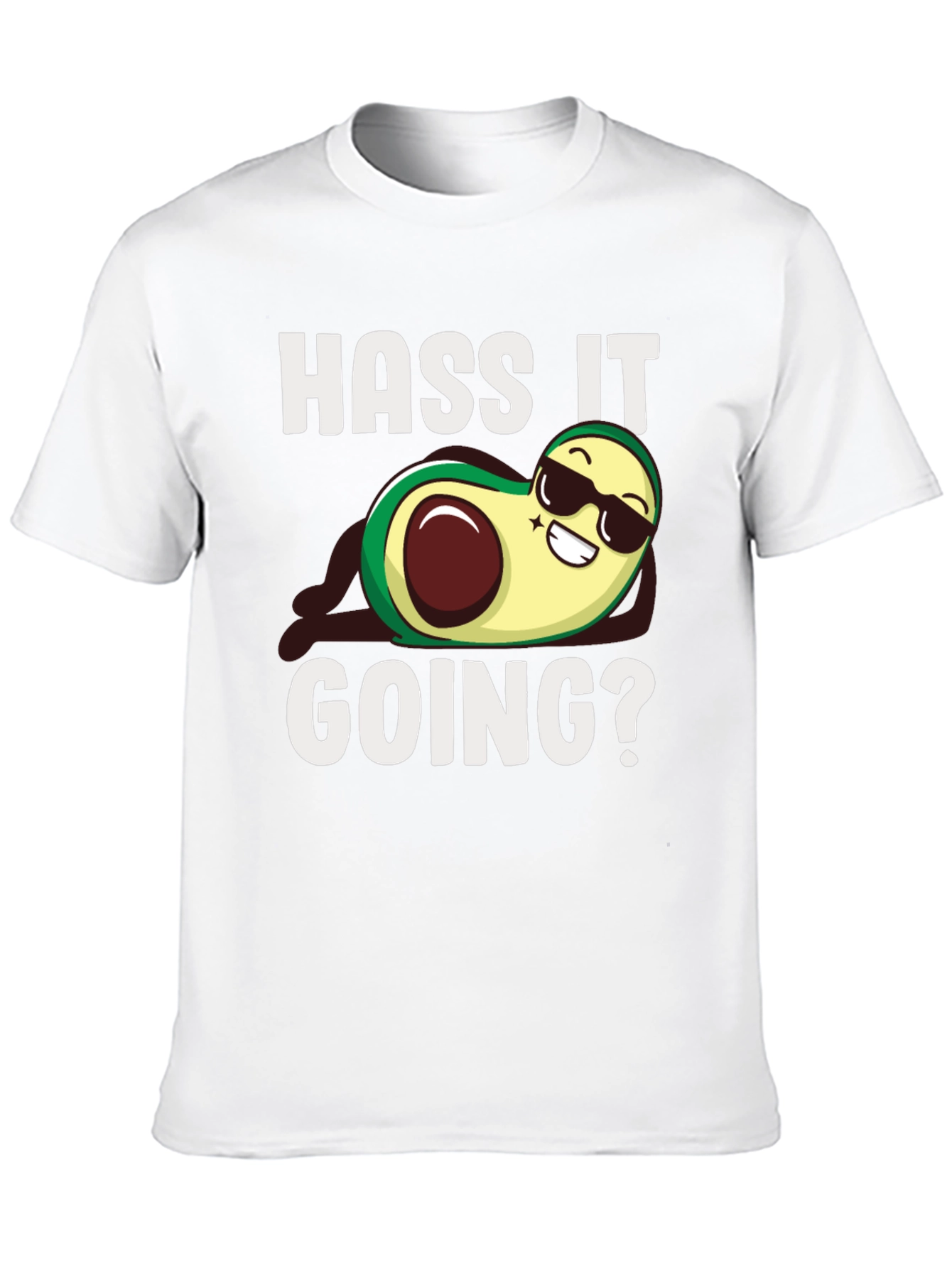 Black Hass It Going? Avocado Graphic T-Shirt - Funny Pun Tee view 10