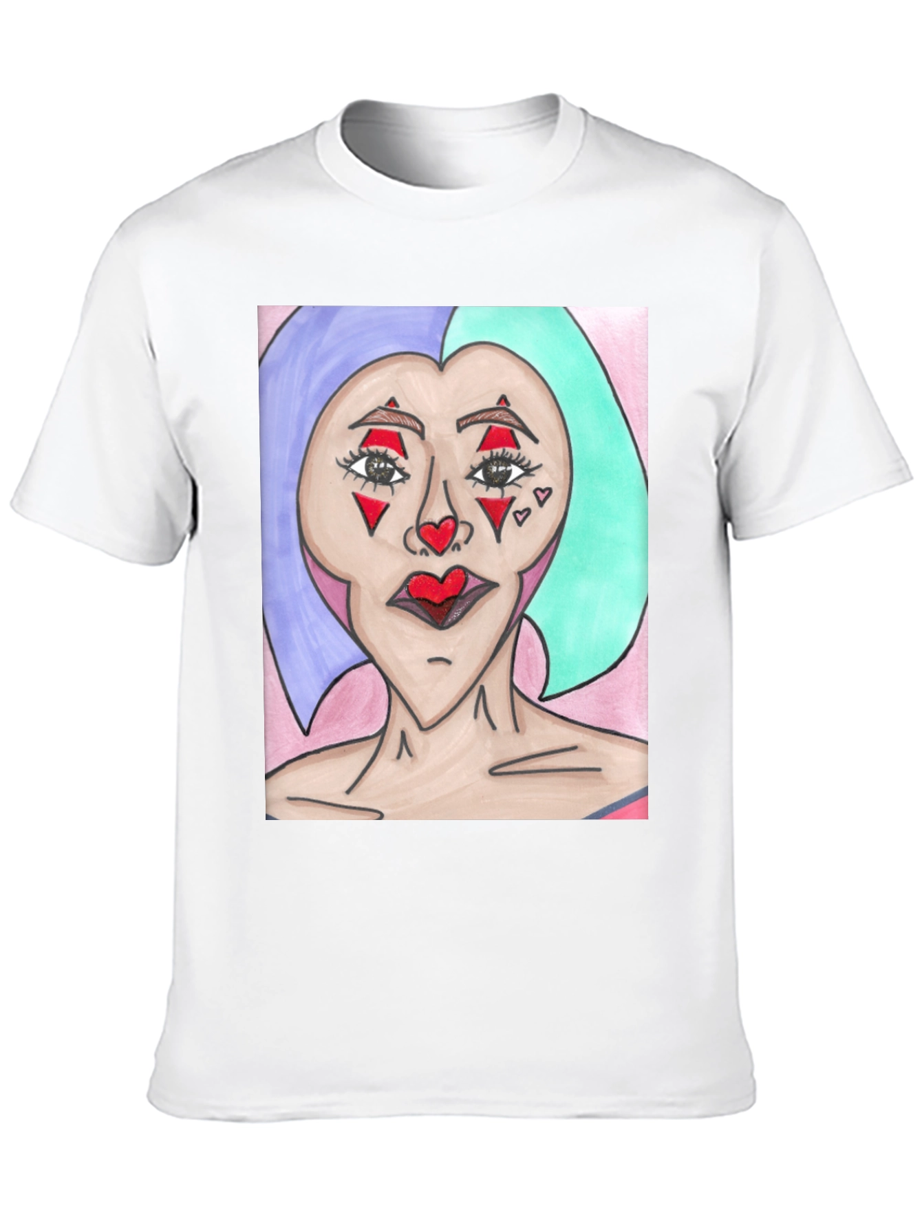 Black Unique Art Graphic Tee - Statement T-Shirt view 10