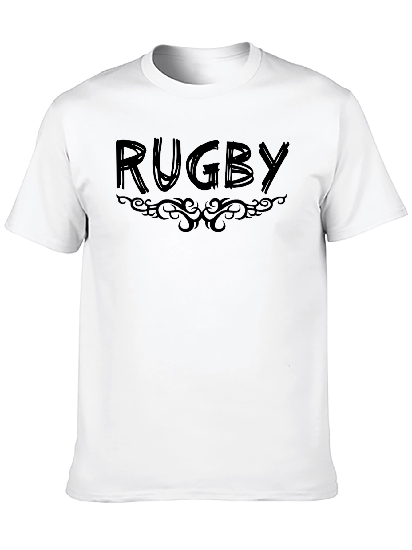 Black Rugby Graphic Tee - Stylish Sportswear view 10