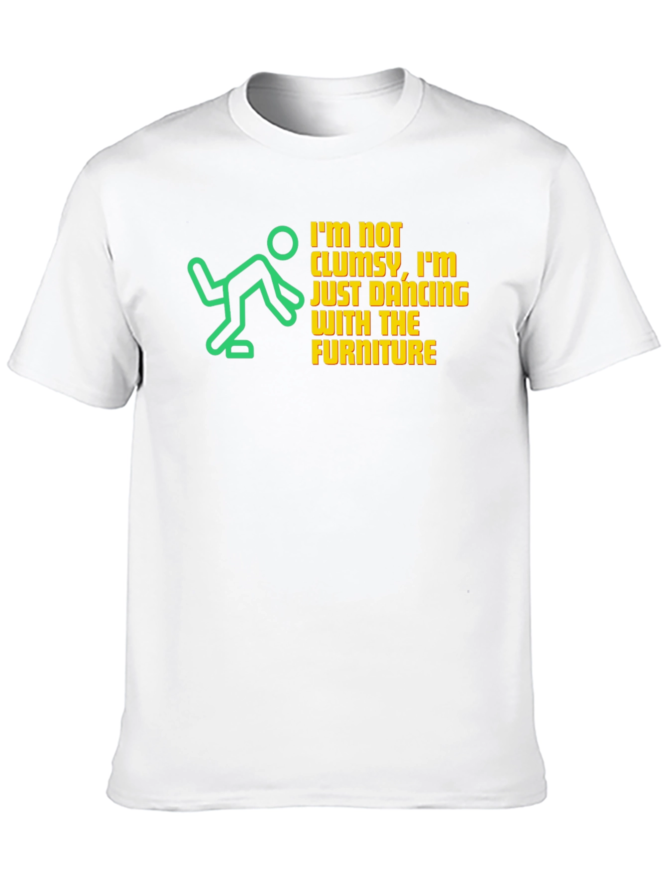 Black Funny Clumsy T-Shirt - Dancing With Furniture view 10