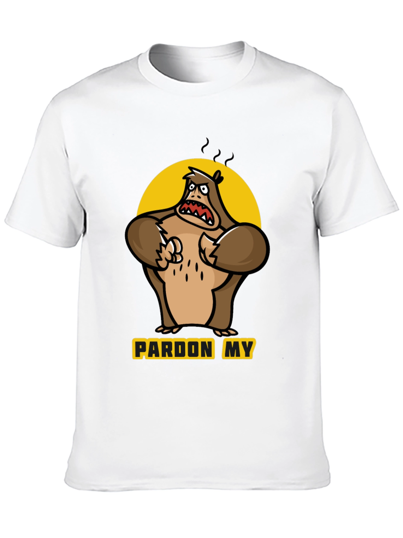 Black Pardon My Angry Yeti T-Shirt view 10