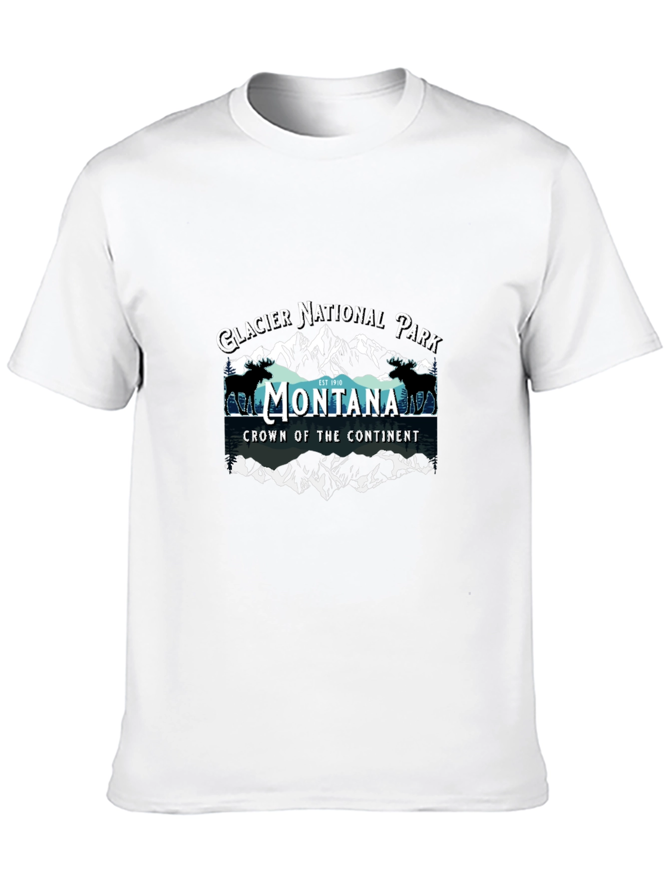 Black Glacier National Park Montana T-Shirt view 10