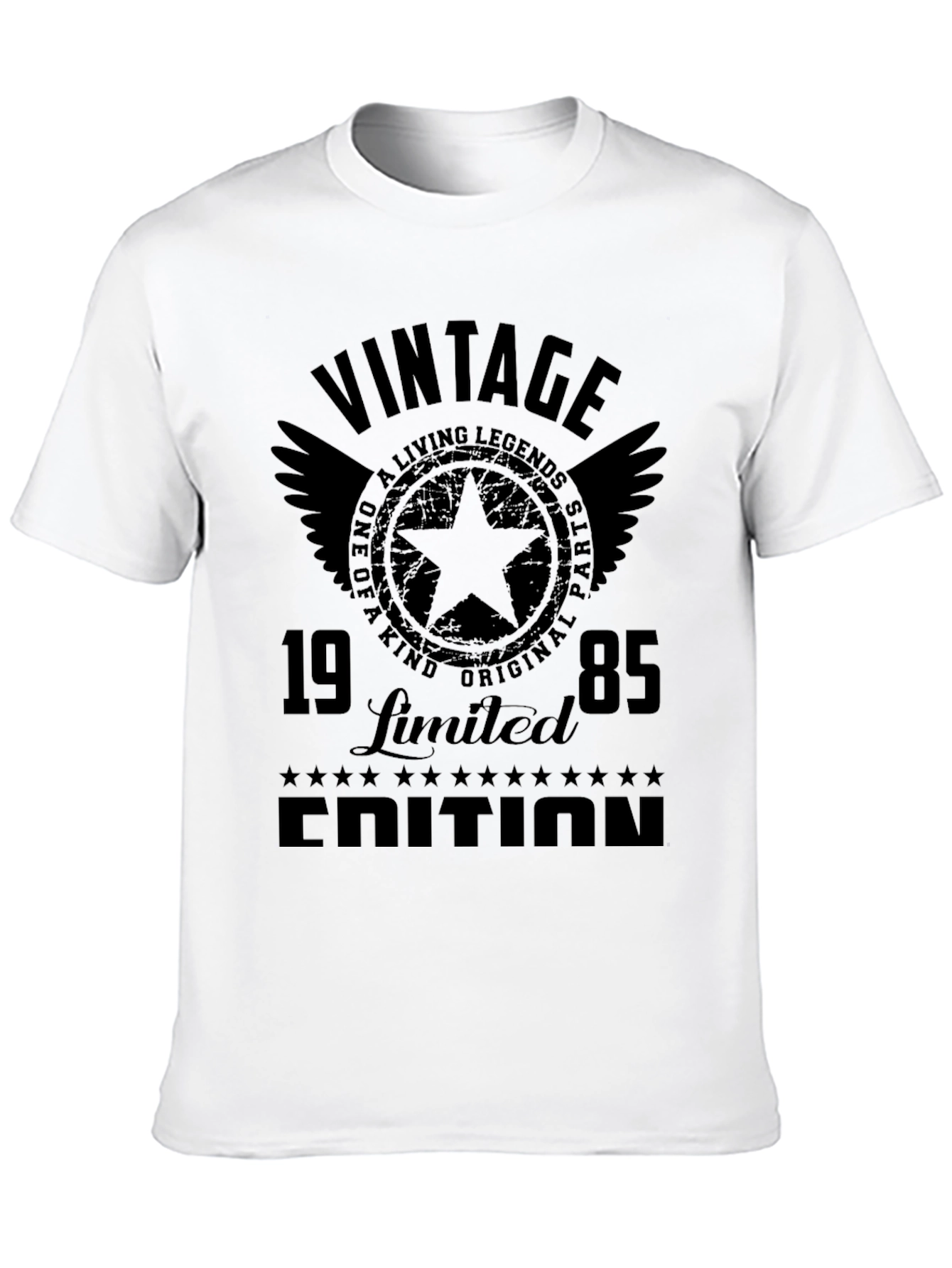 Black Vintage 1985 Limited Edition Black T-Shirt view 10