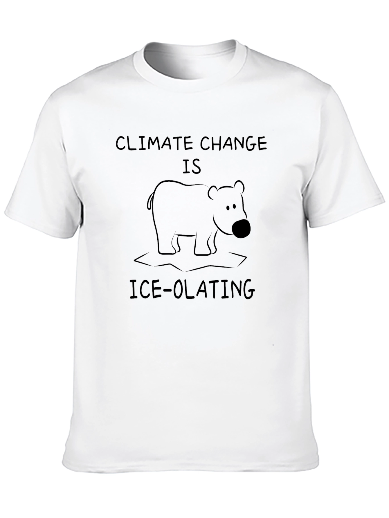 Black Climate Change Ice-olating Graphic Tee view 10
