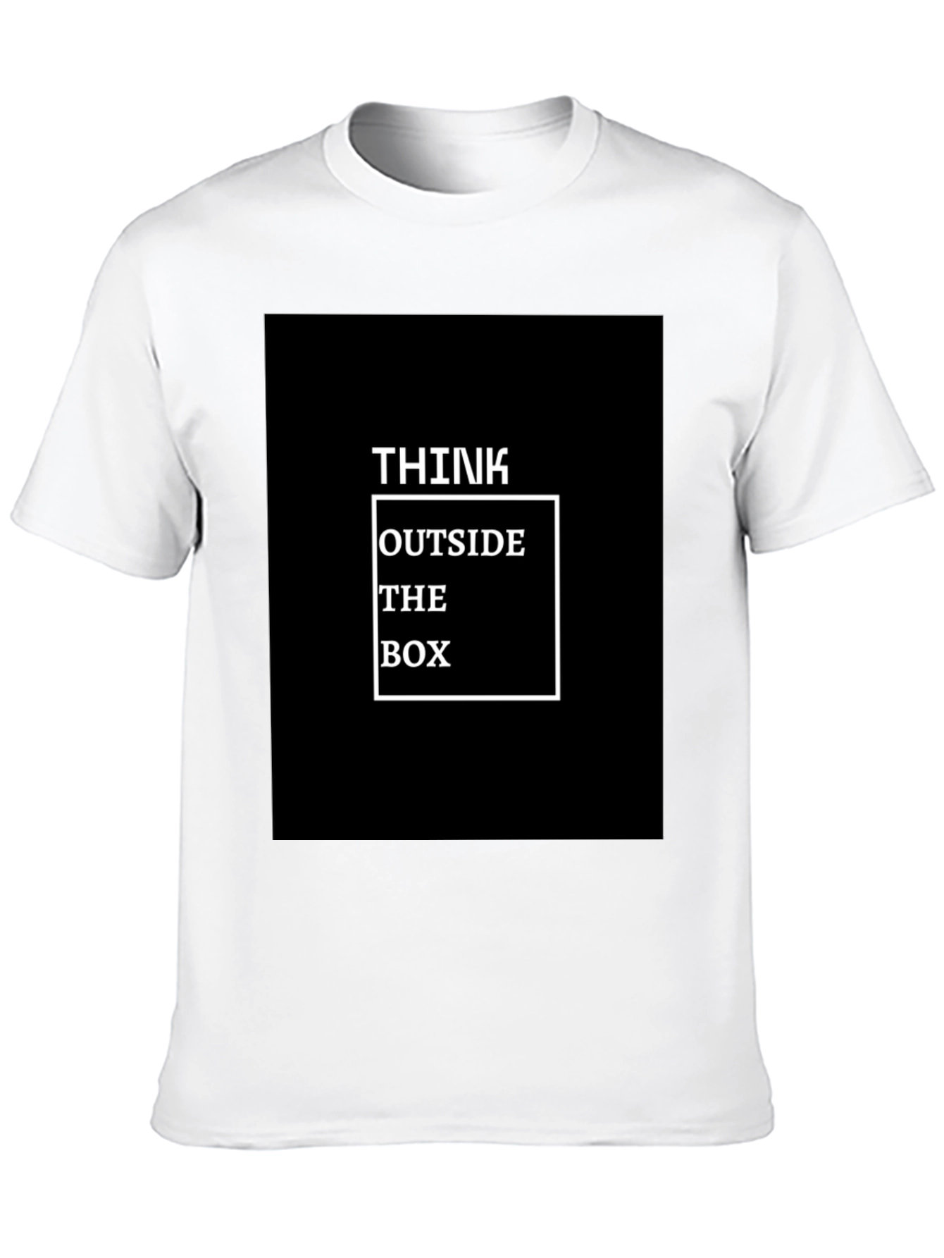 Black Think Outside The Box Graphic T-Shirt view 10