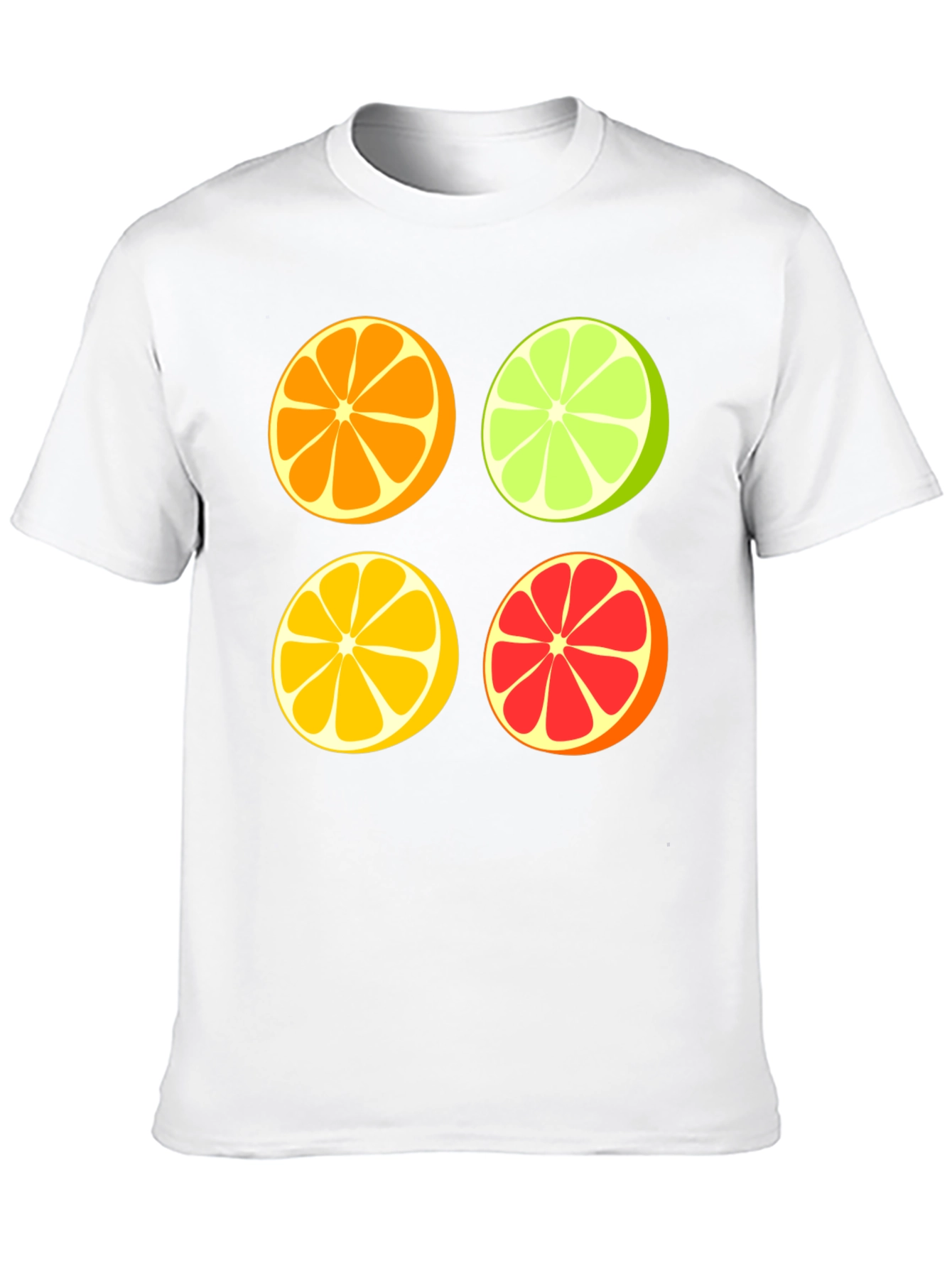 Black Citrus Slices Graphic Tee - Fresh & Fun view 10