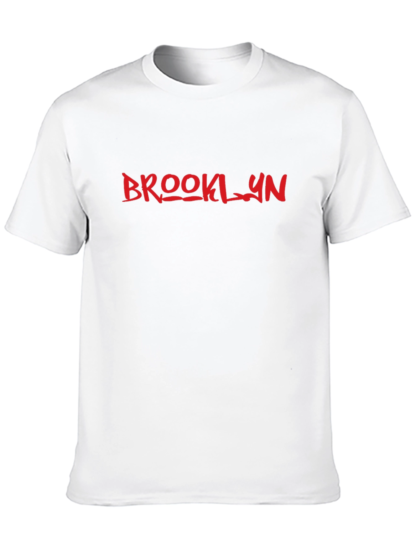 Black Brooklyn Graphic Tee - Stylish Red Print on Black Cotton Shirt view 10