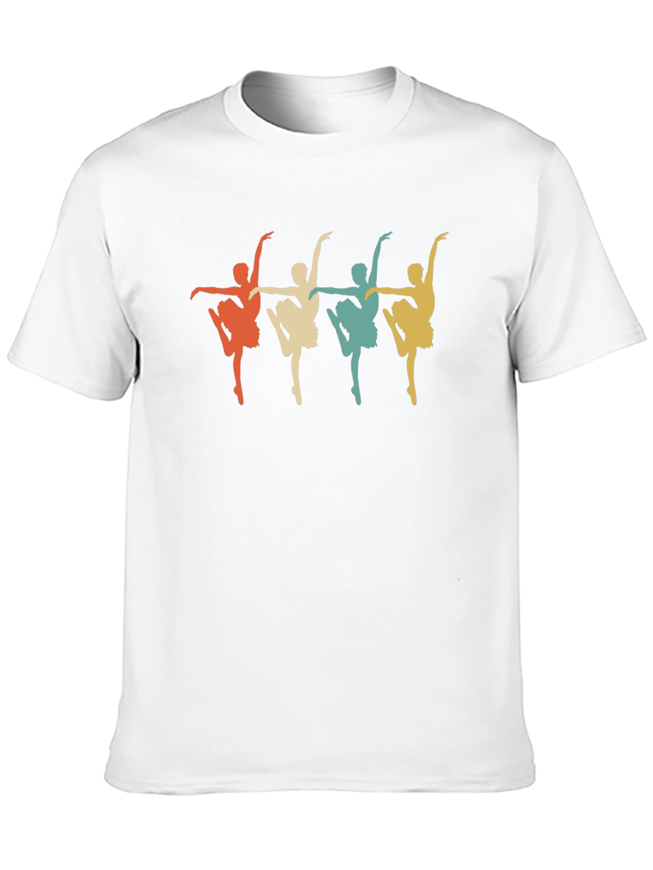 Black Retro Ballerina T-Shirt - Ballet Dance Tee view 10