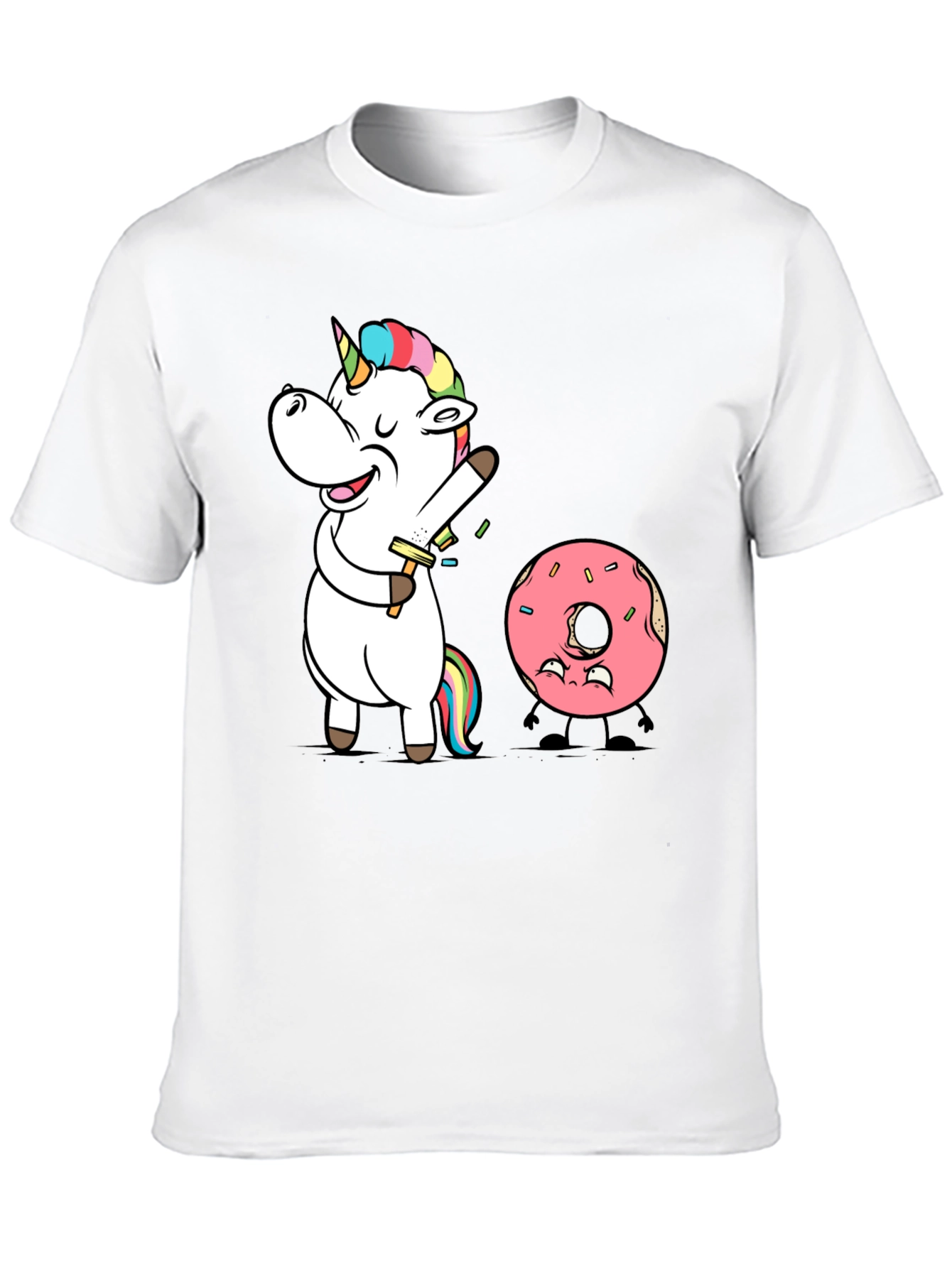 Black Unicorn Shaving Funny Graphic T-Shirt view 10