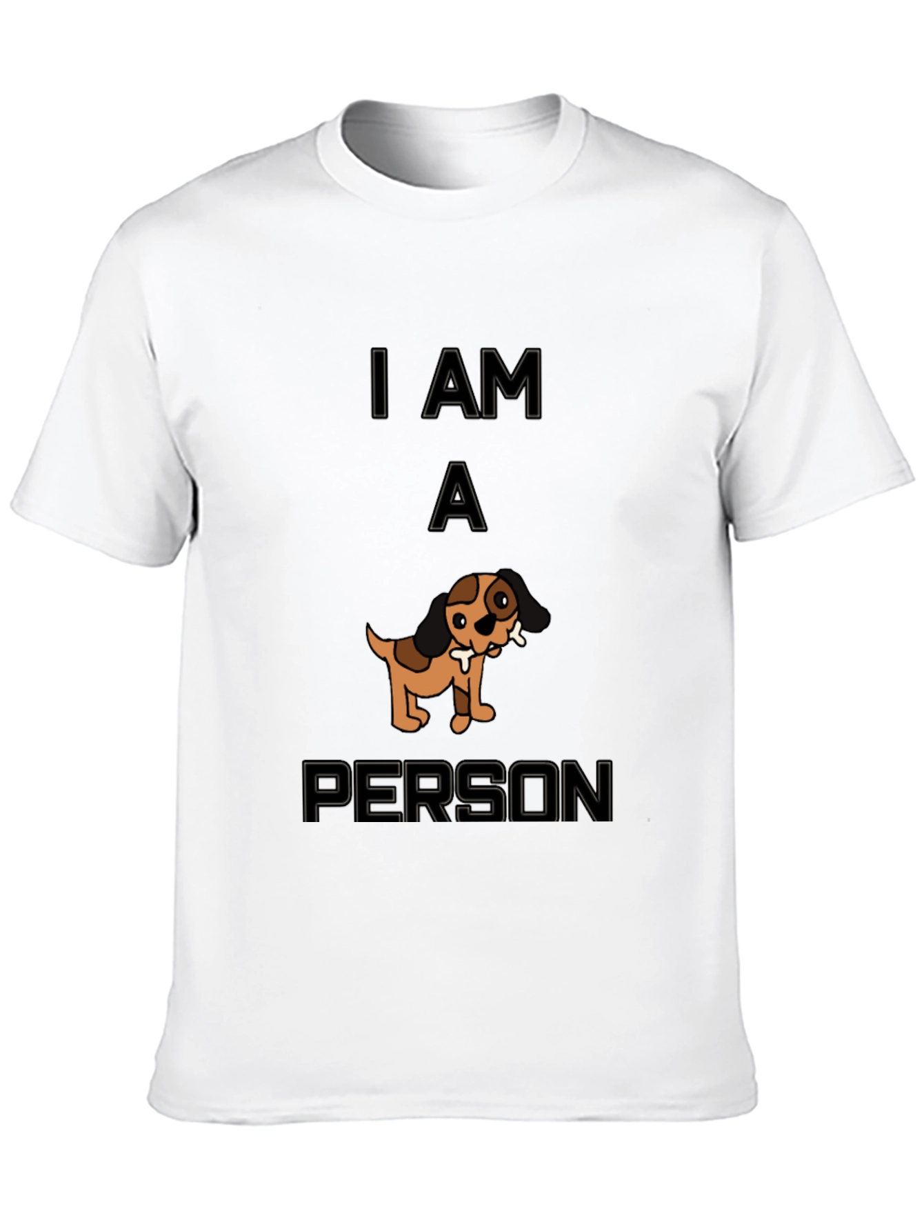 Black I Am A Dog Person T-Shirt view 10