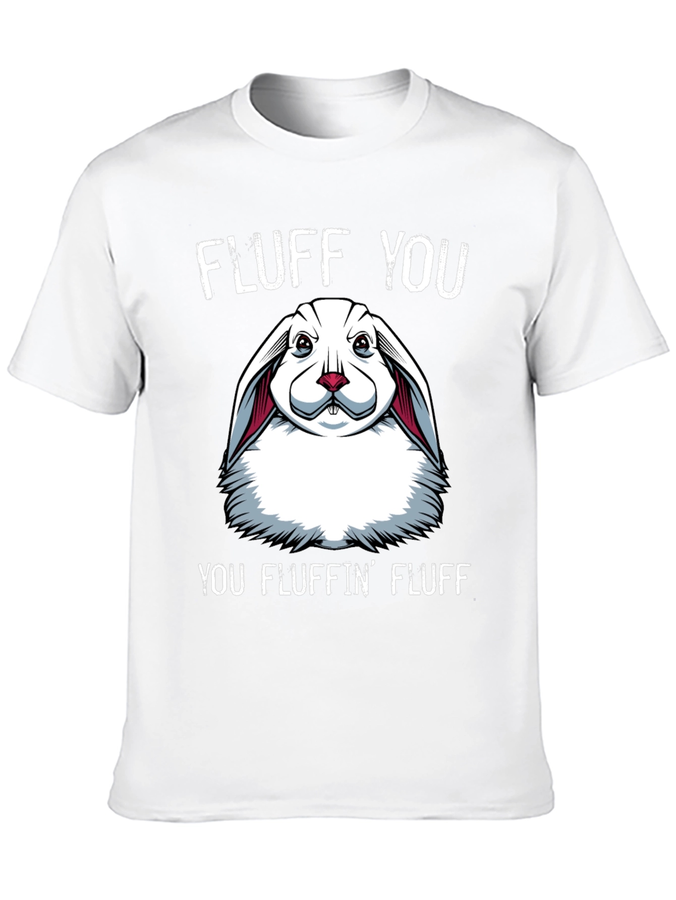 Black Fluff You Bunny Graphic T-Shirt view 10