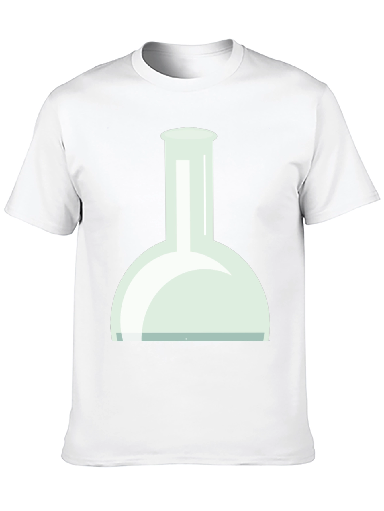 Black Science Flask Graphic Tee - Black Cotton T-Shirt view 10