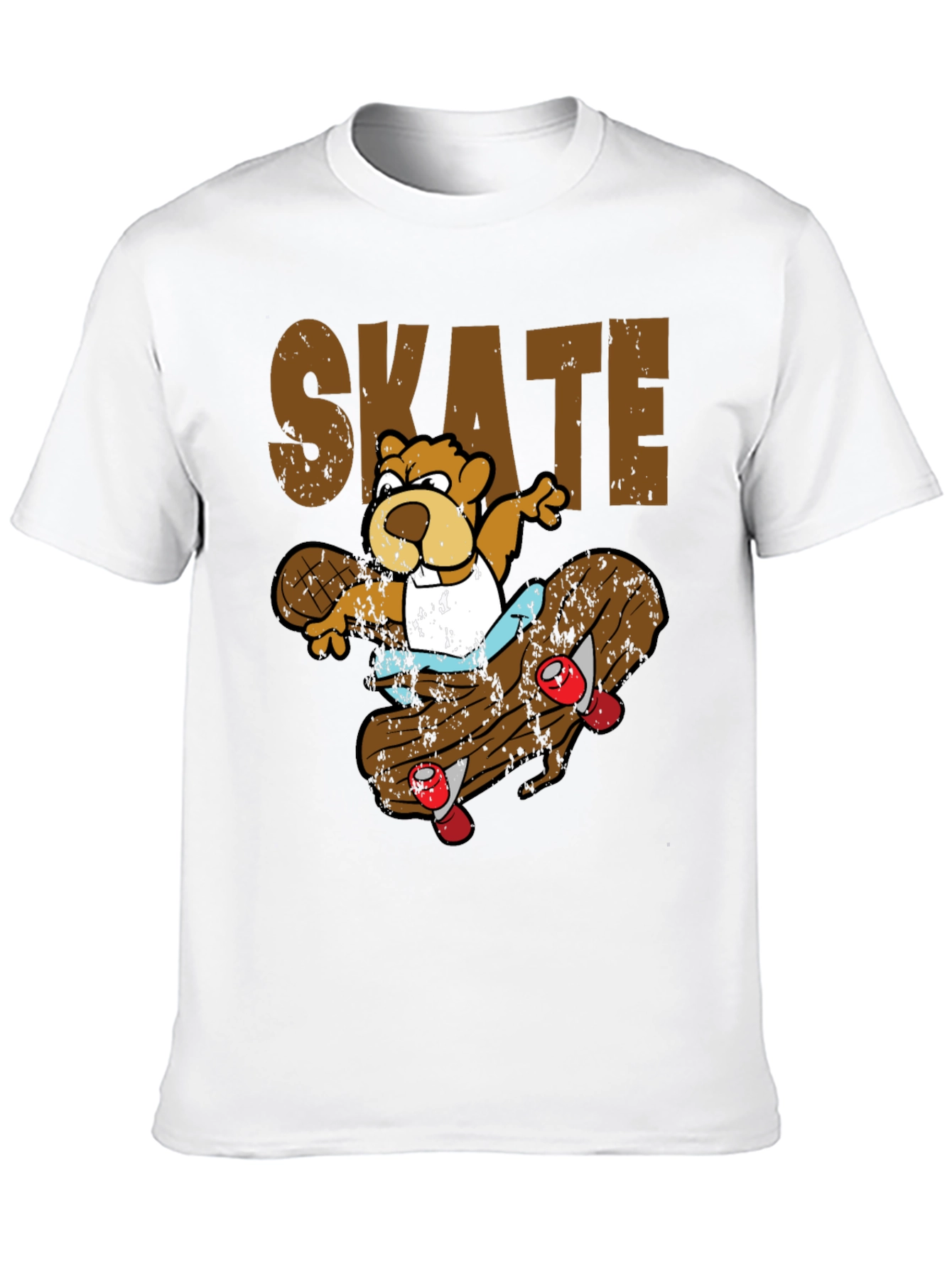 Black Skateboarding Beaver T-Shirt view 10