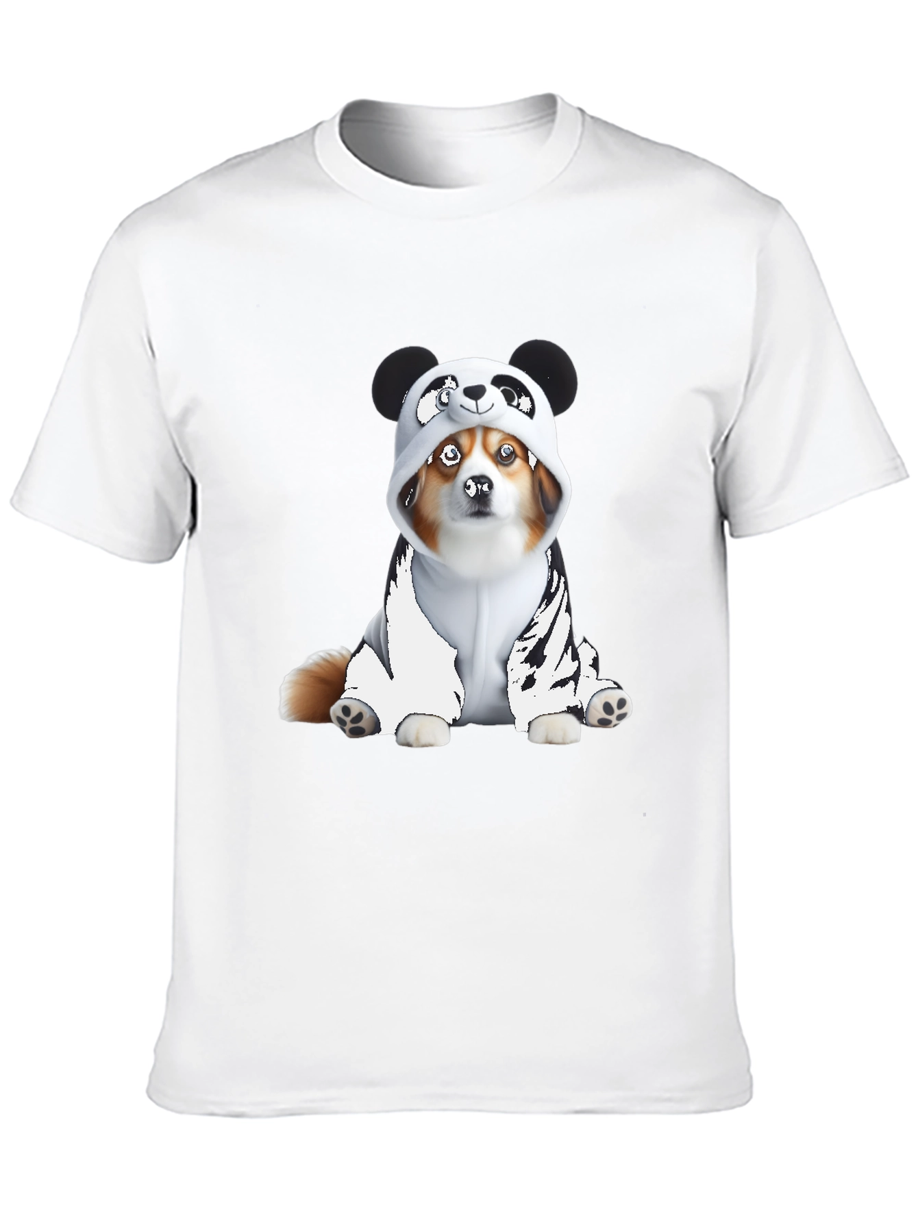 Black Panda Dog Graphic Tee view 10