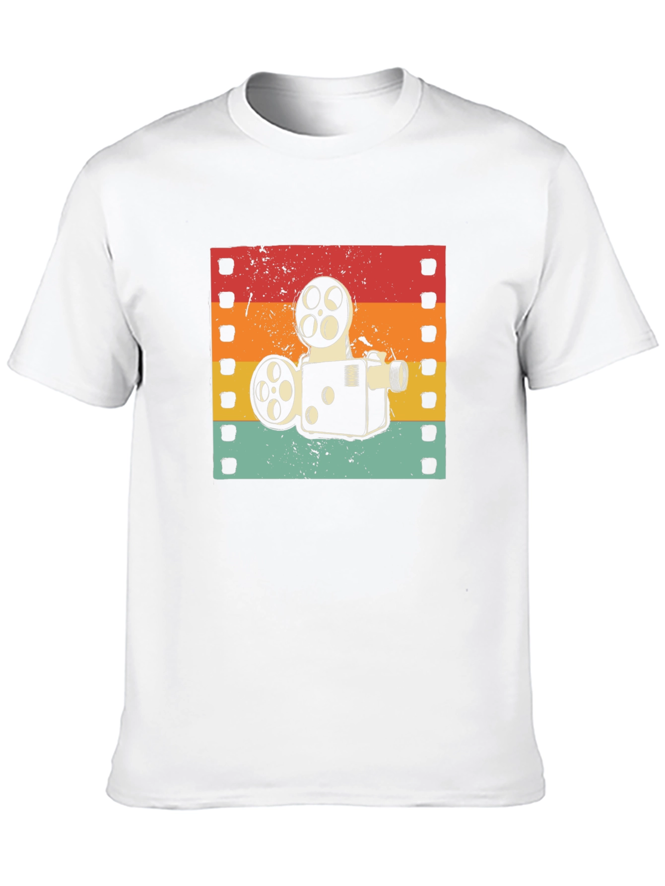 Black Retro Film Projector T-Shirt view 10