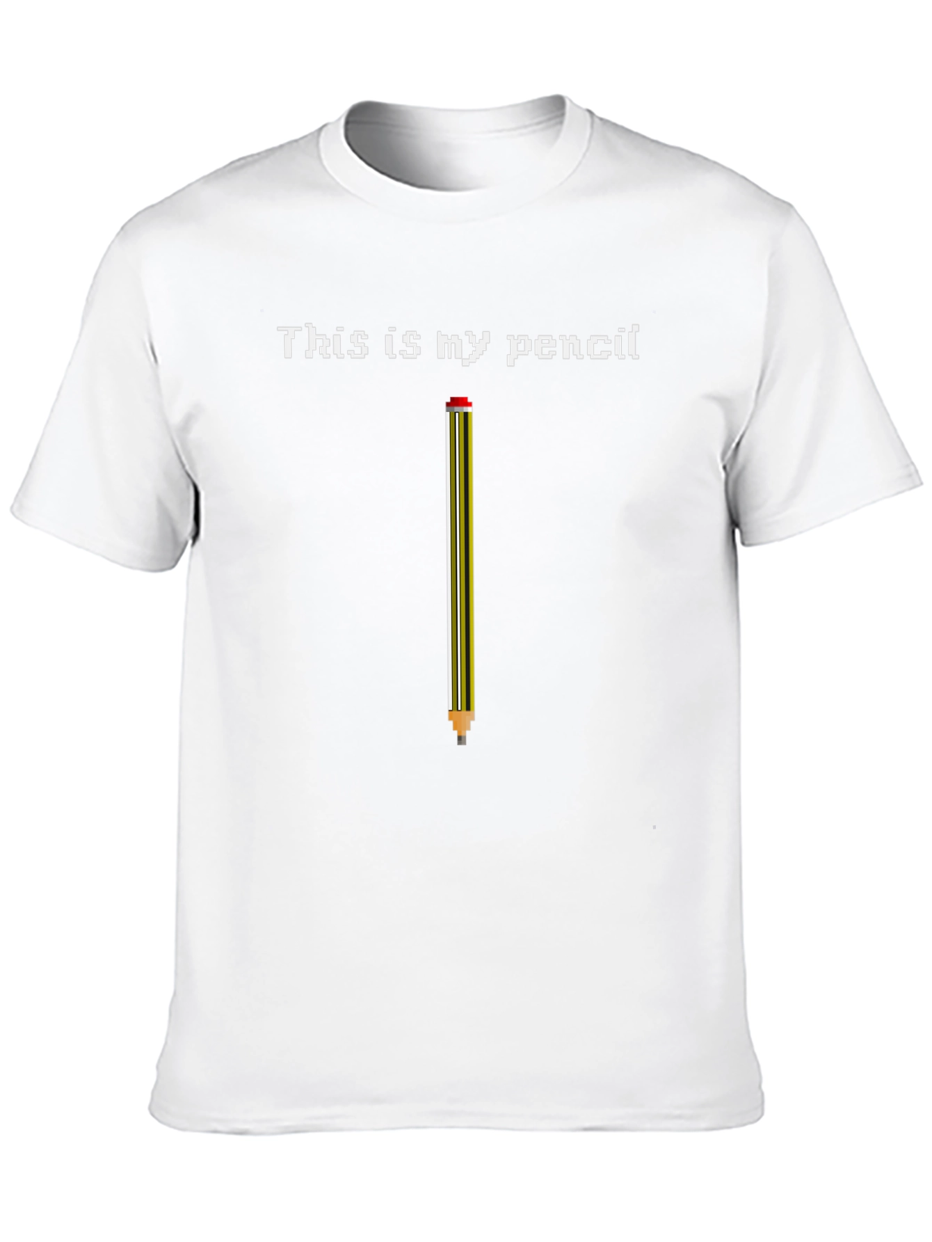 Black This Is My Pencil T-Shirt - Funny Graphic Tee view 10