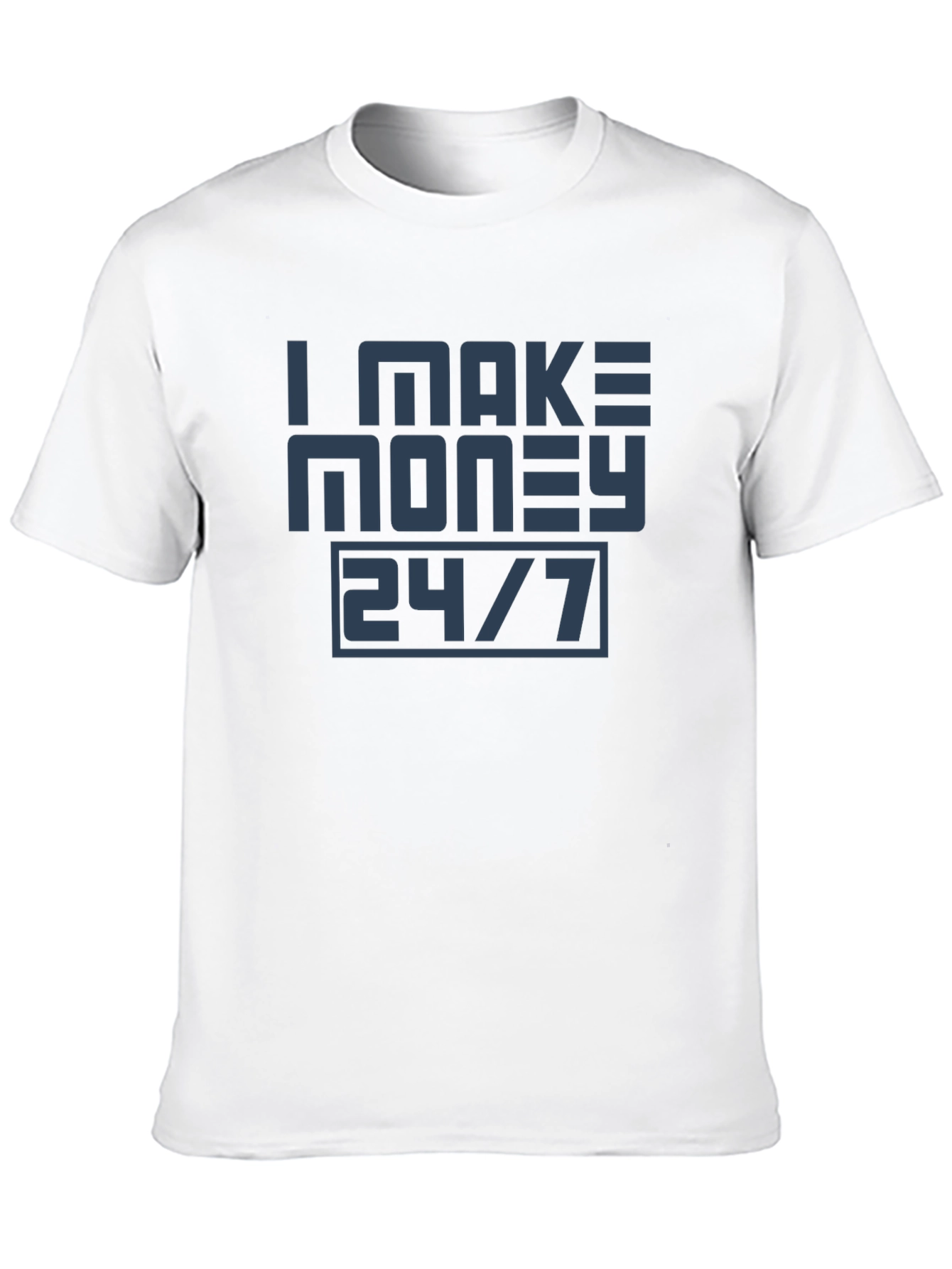 Black I Make Money 24/7 Graphic Tee view 10