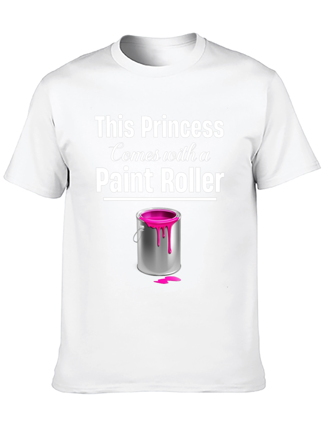 Princess Paint Roller T-Shirt - Painter Gift - 10