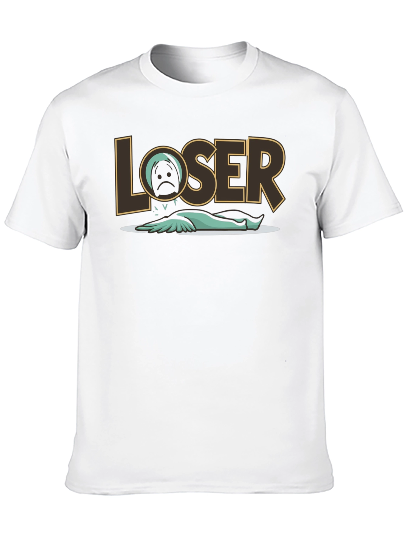 Black Loser Graphic Tee - Funny T-Shirt view 10