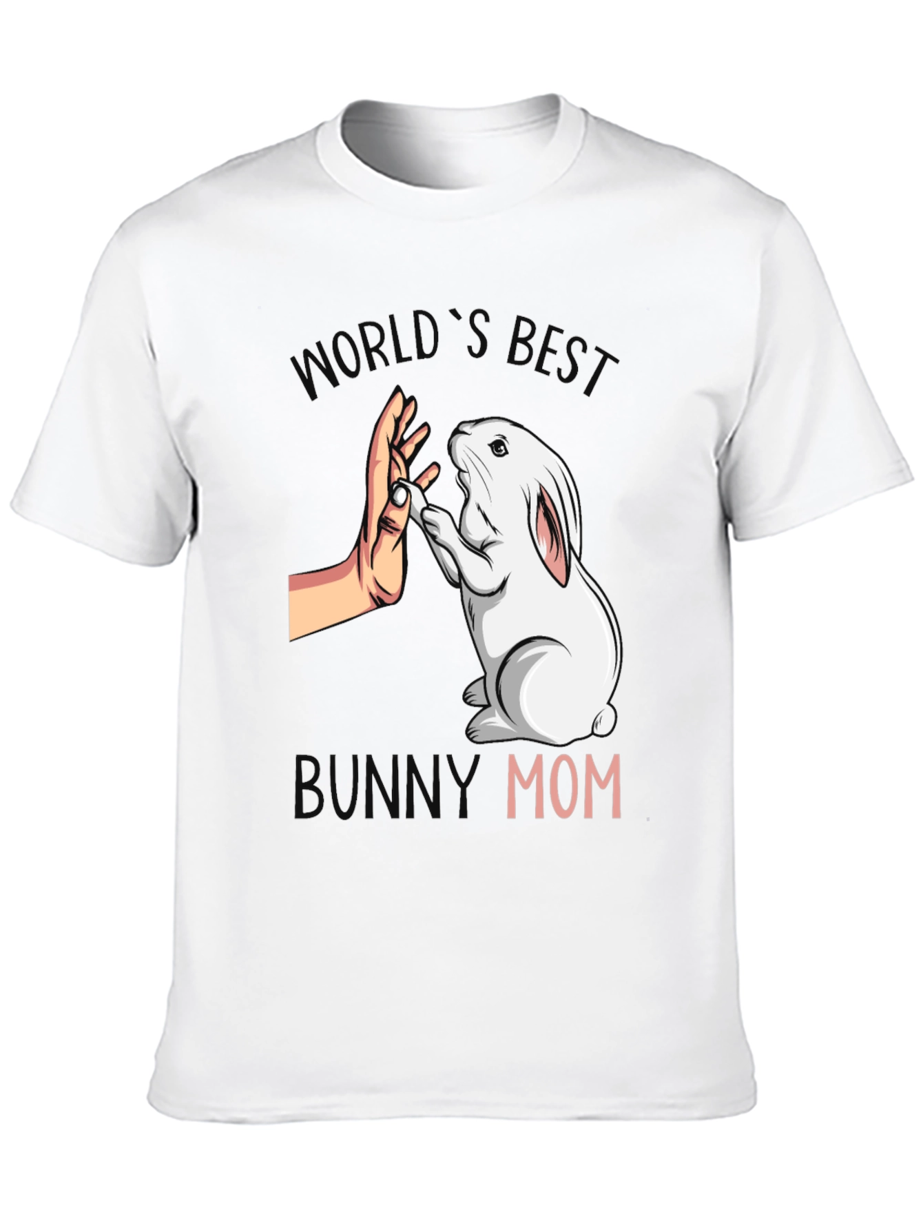 Black World's Best Bunny Mom T-Shirt - Cute Pet Lover Tee view 10