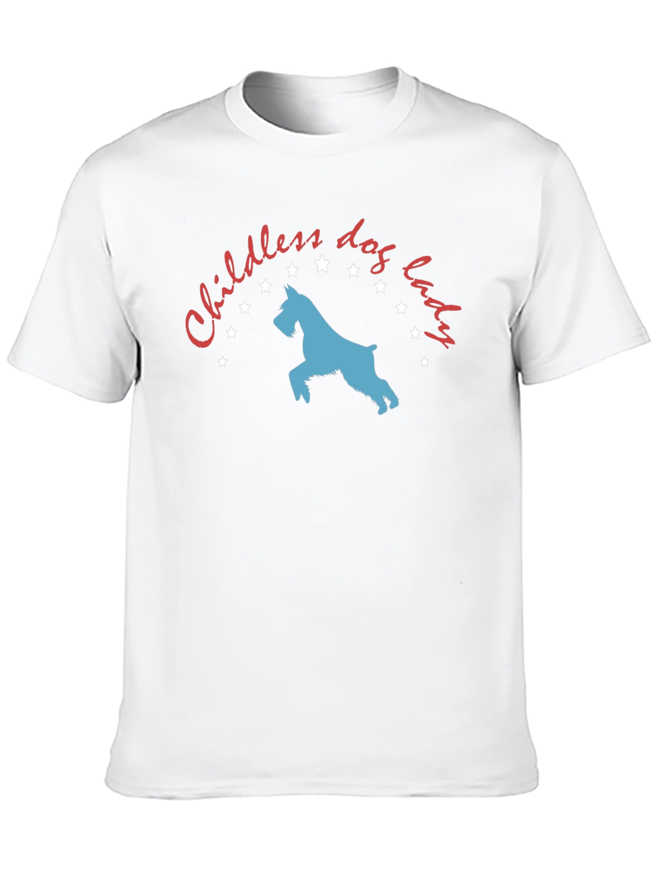 Black Childless Dog Lady T-Shirt - Novelty Graphic Tee view 10