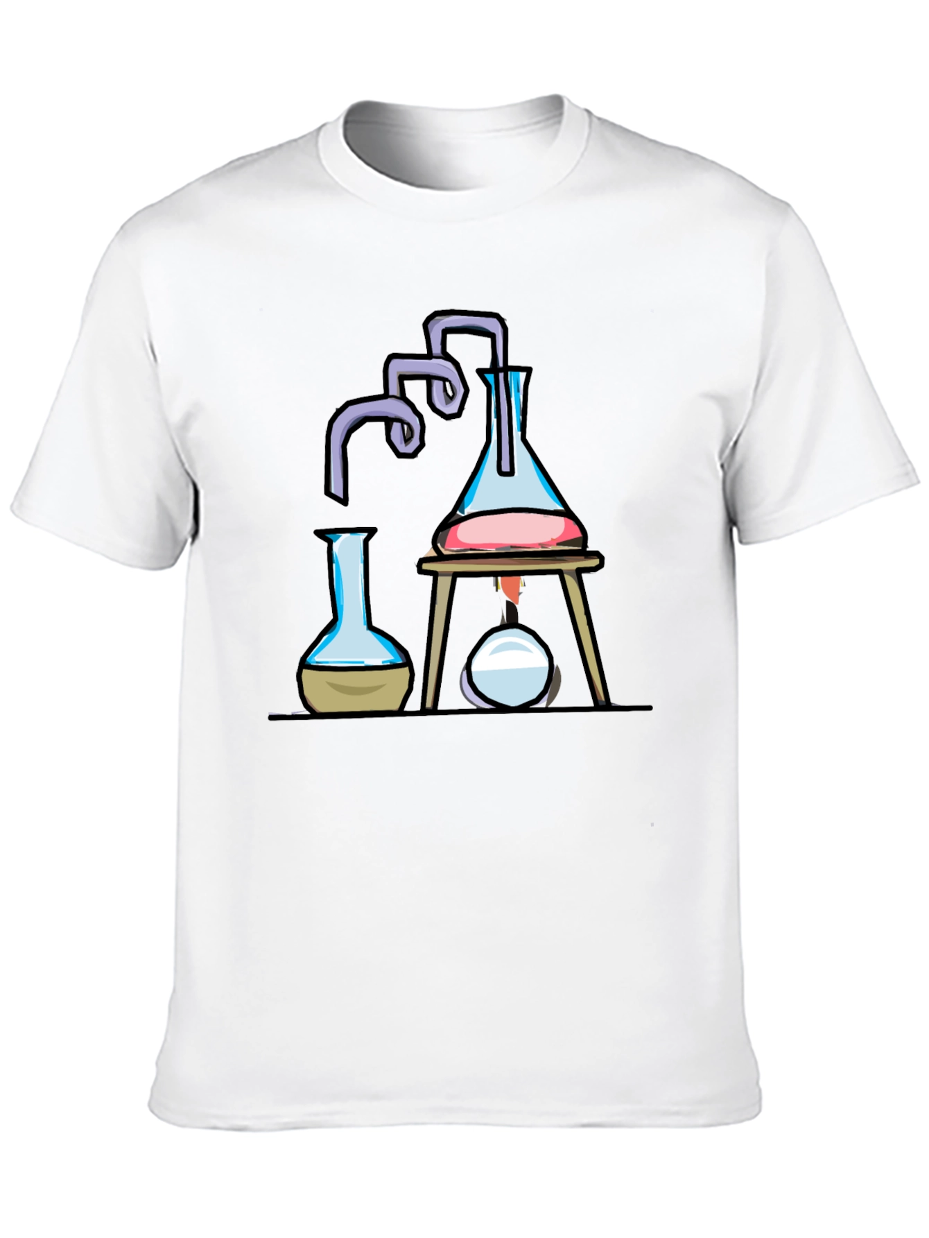 Black Science Beaker T-Shirt | Chemistry Lab Design view 10