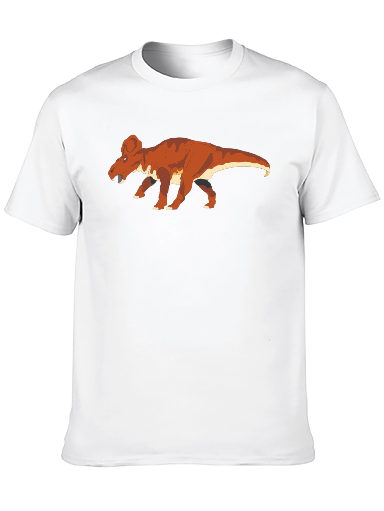Black Pachycephalosaurus Dinosaur Graphic Tee view 10