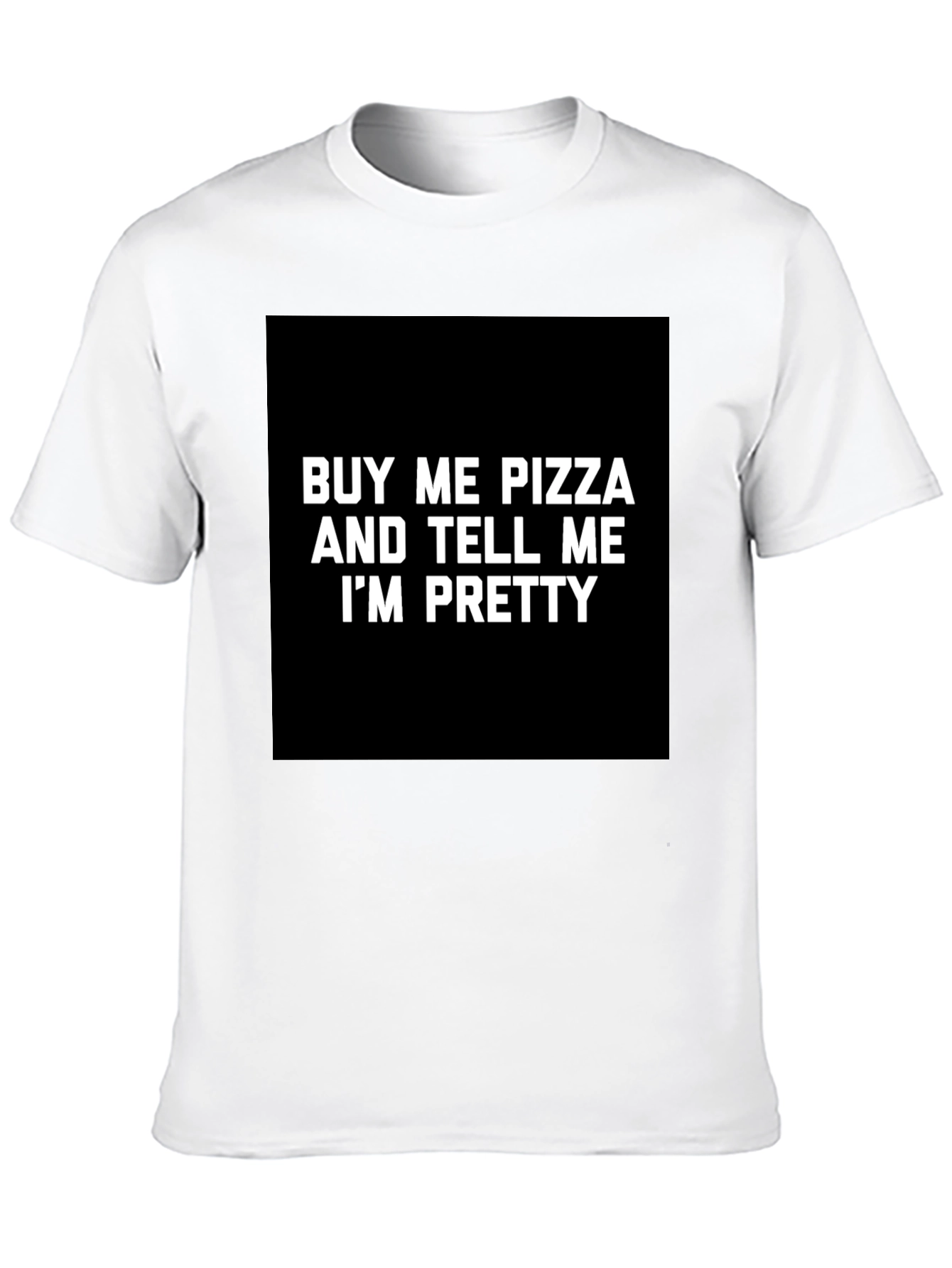 Black Funny Pizza & Compliment Graphic T-Shirt view 10