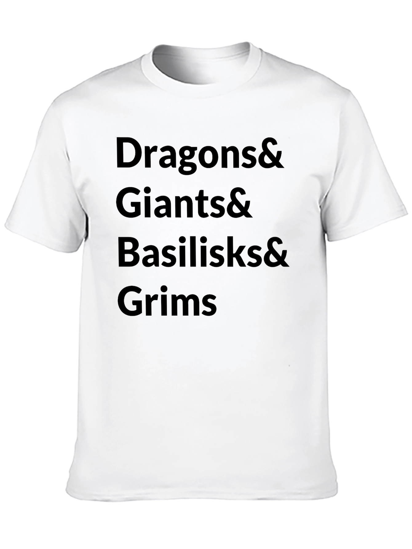 Black Dragons & Giants T-Shirt - Fantasy Creature Tee view 10