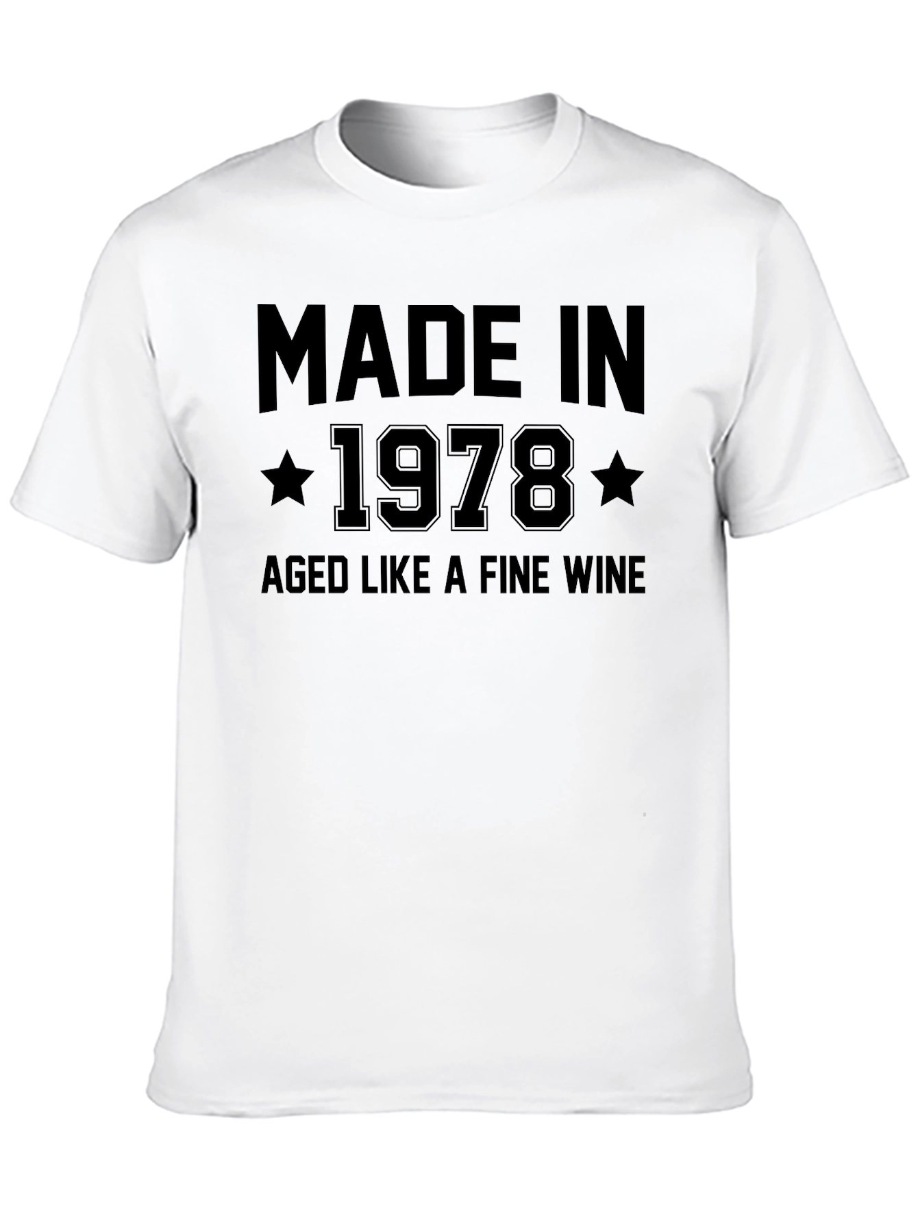 Black Made in 1978 Aged Like Fine Wine Tee view 10