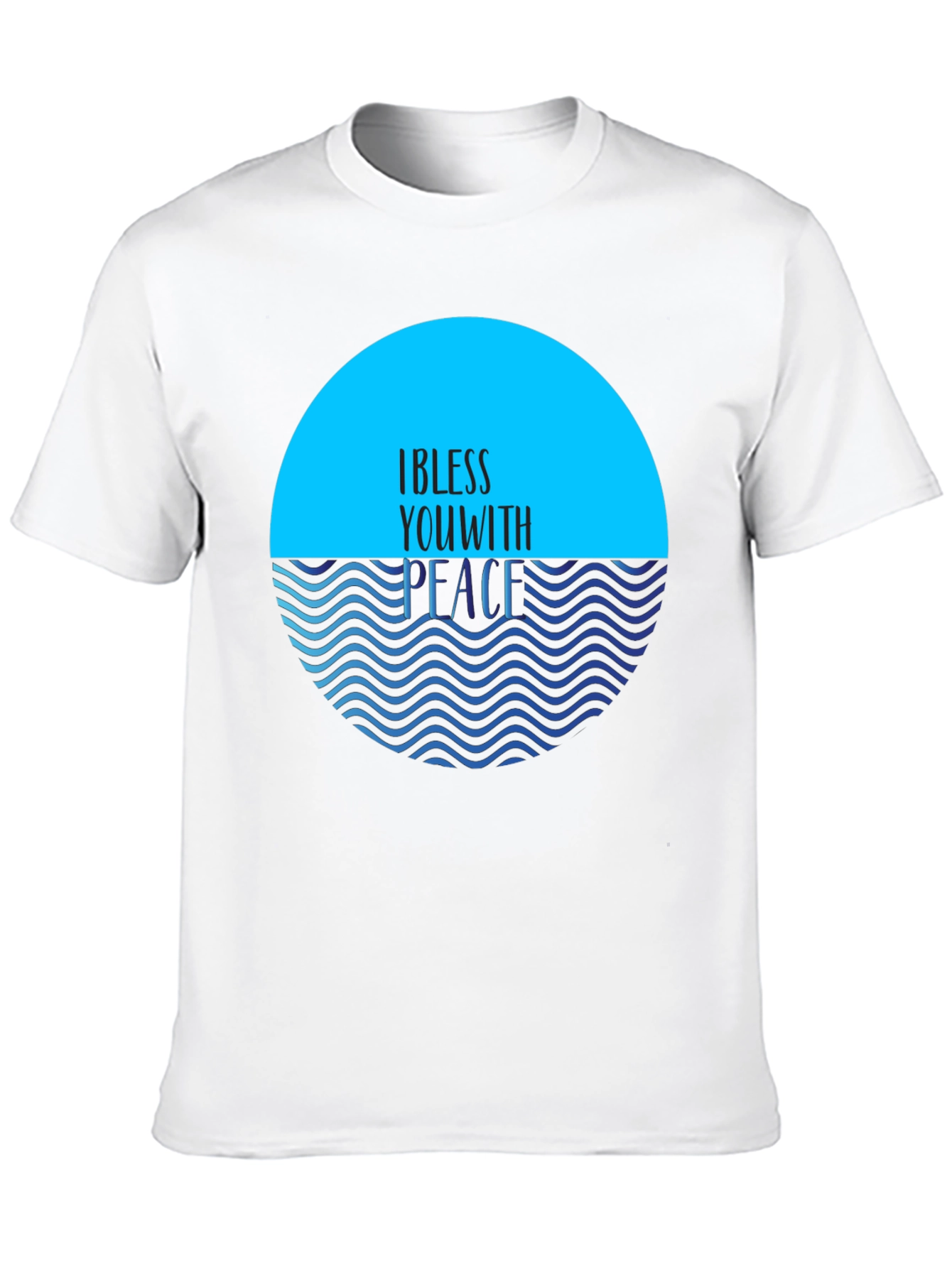 Black I Bless You With Peace T-Shirt view 10