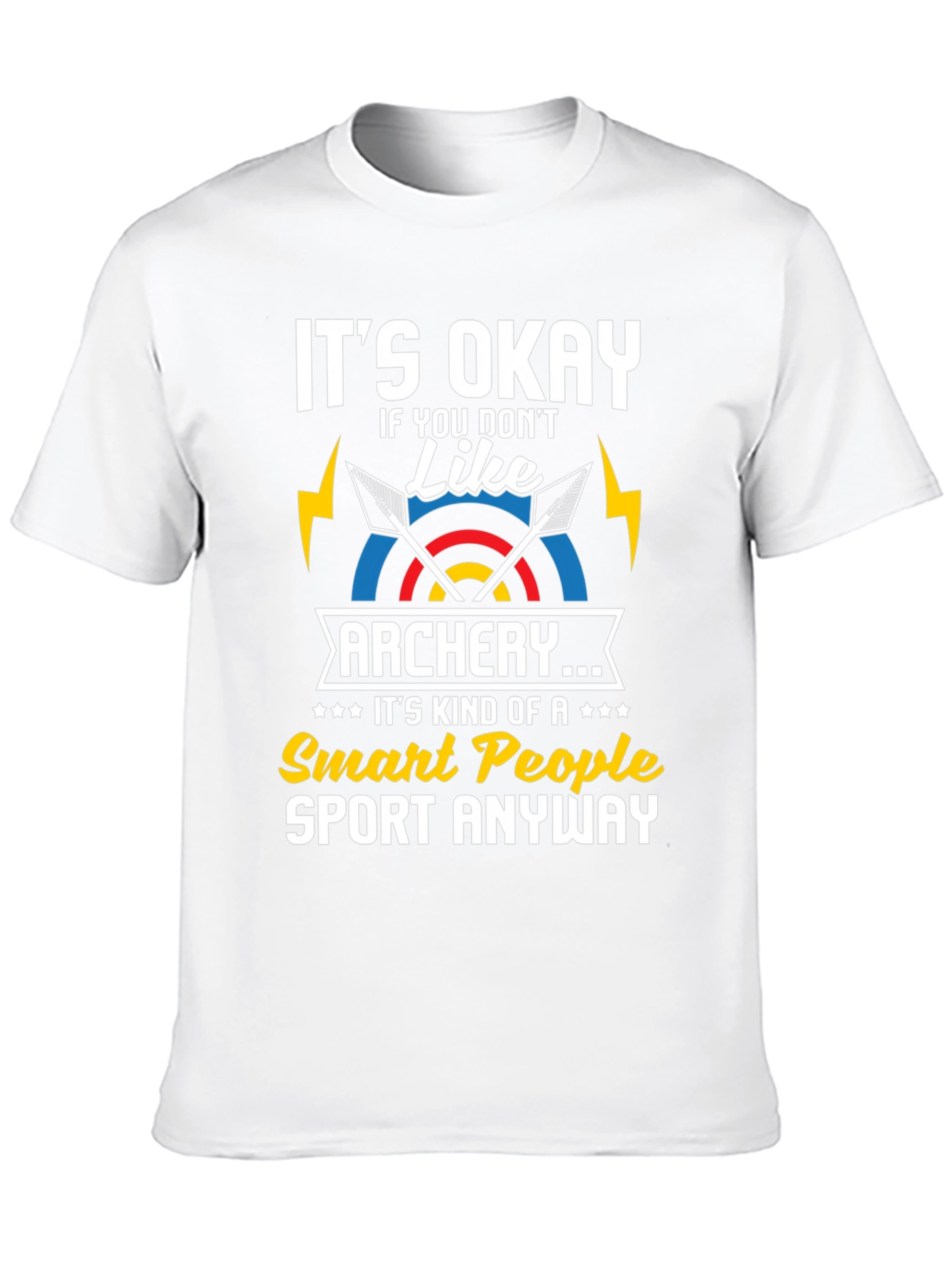 Black Archery Smart People T-Shirt view 10