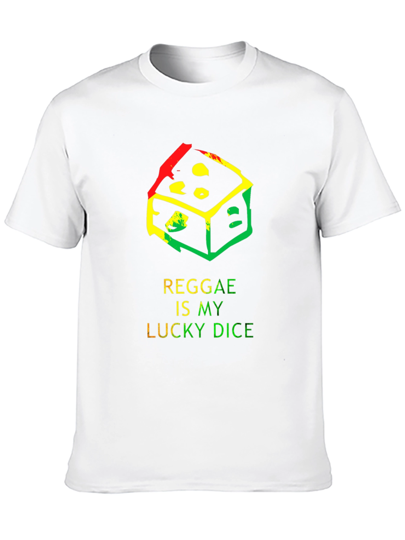 Black Reggae Lucky Dice T-Shirt - Black view 10