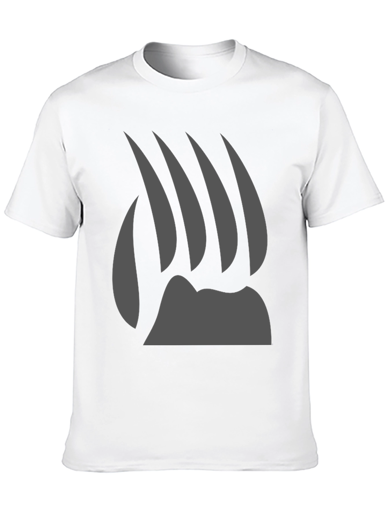 Black Bear Claw Graphic Tee - Black Cotton T-Shirt view 10