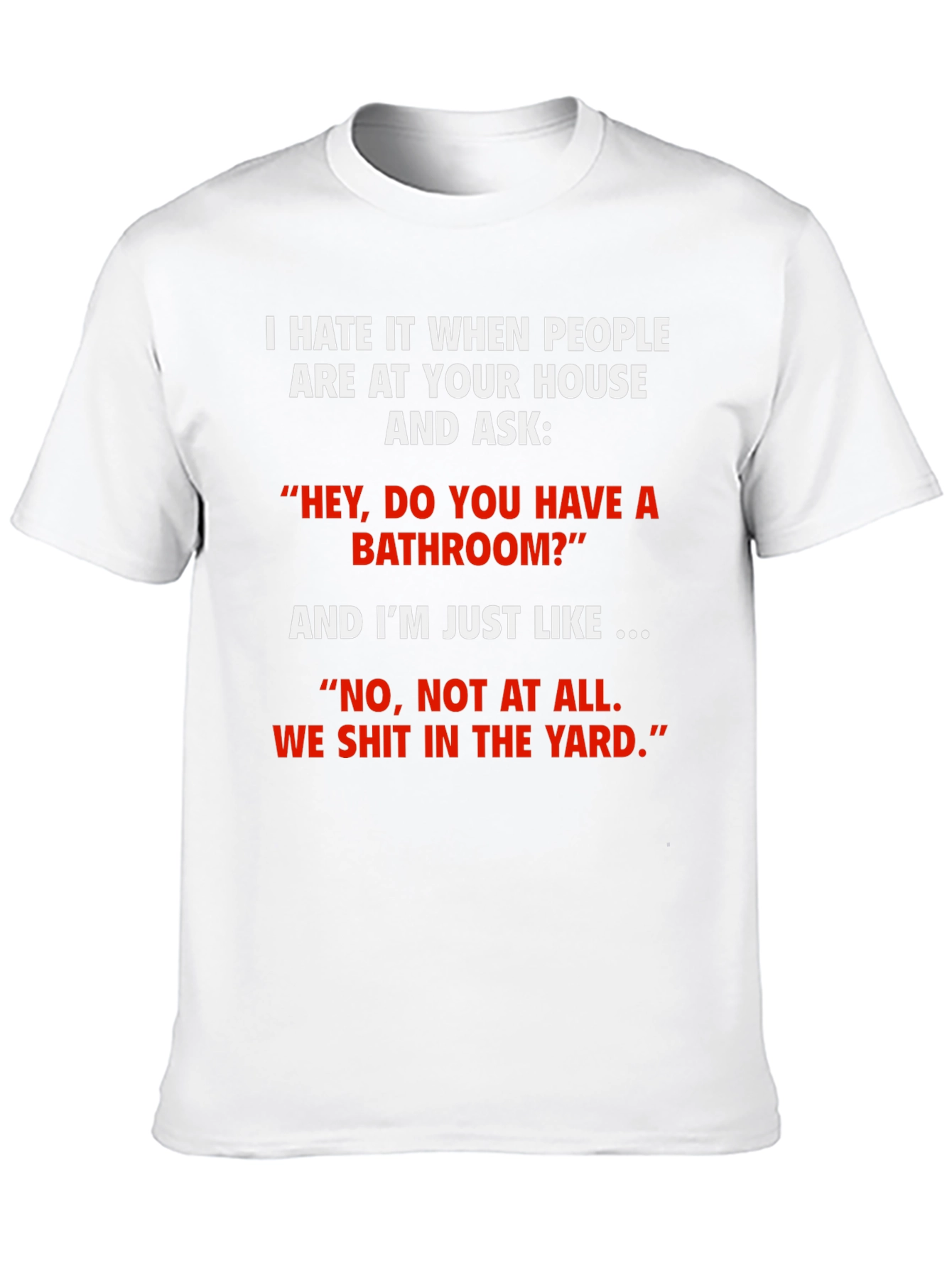Black Funny 'We Shit in the Yard' T-Shirt view 10