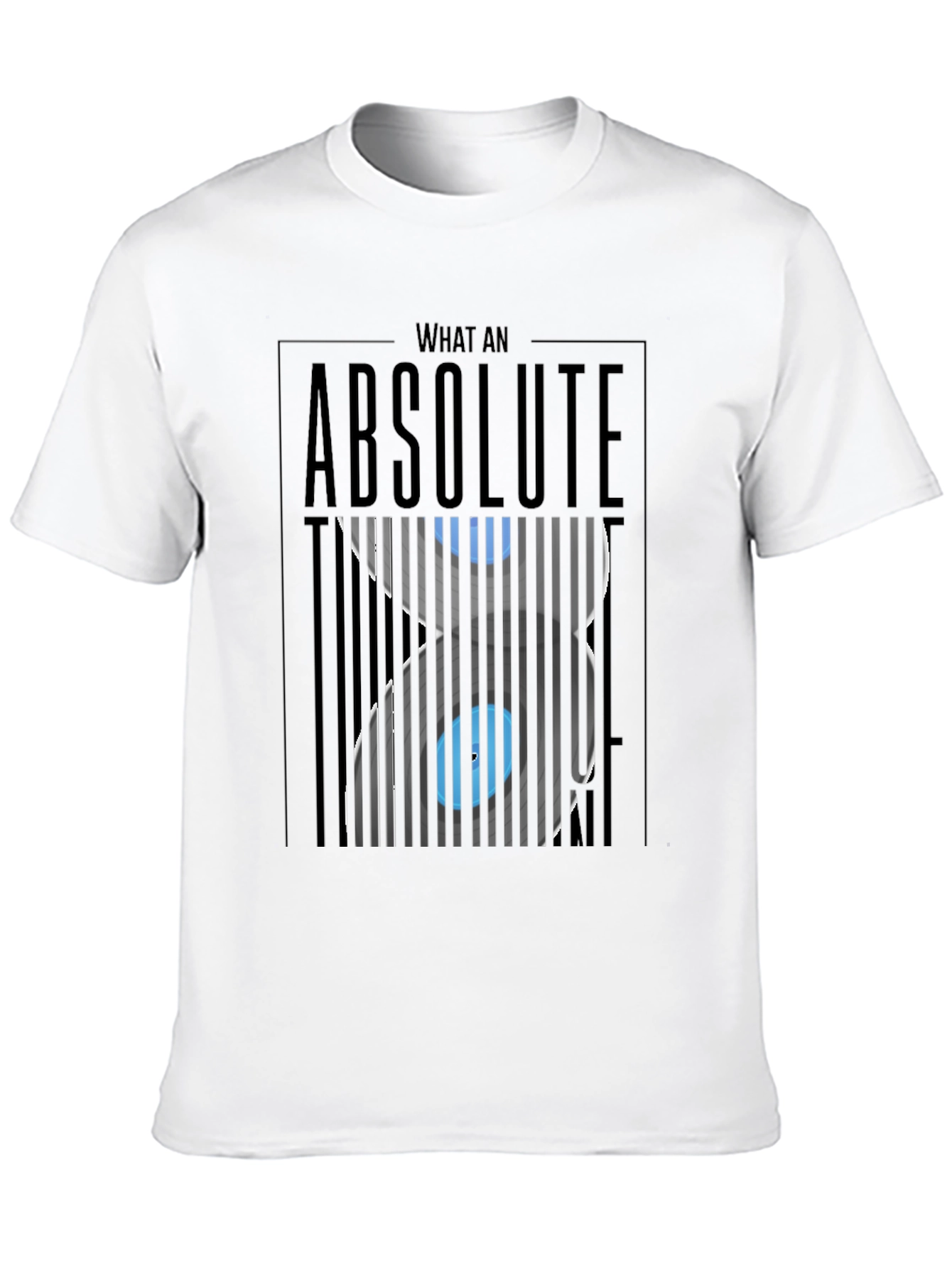 Black Absolute Unit T-Shirt - Optical Illusion Design view 10