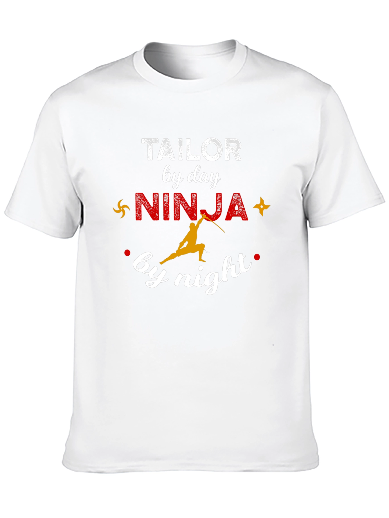 Black Tailor by Day Ninja by Night Black T-Shirt view 10