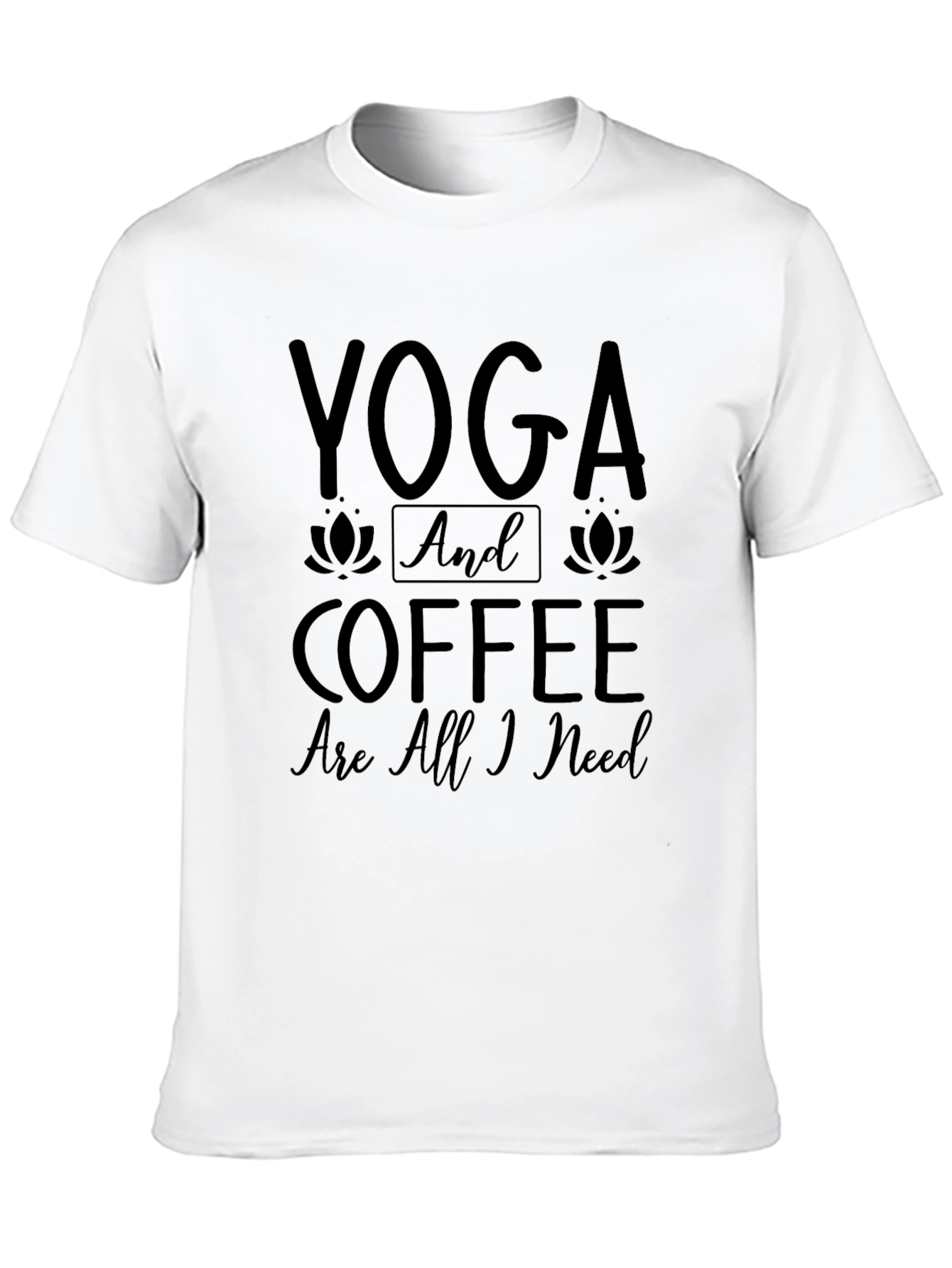 Black Yoga & Coffee T-Shirt: The Perfect Balance! view 10
