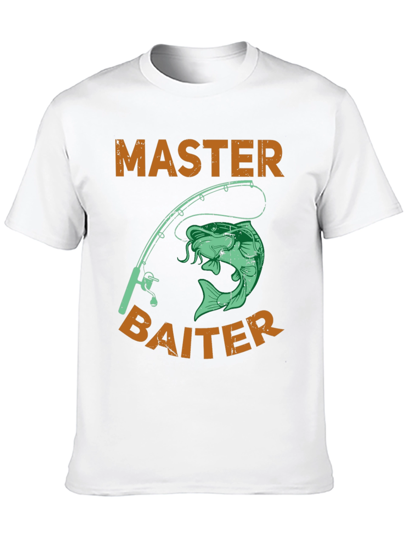 Black Master Baiter Fishing T-Shirt - Novelty Humor Tee view 10
